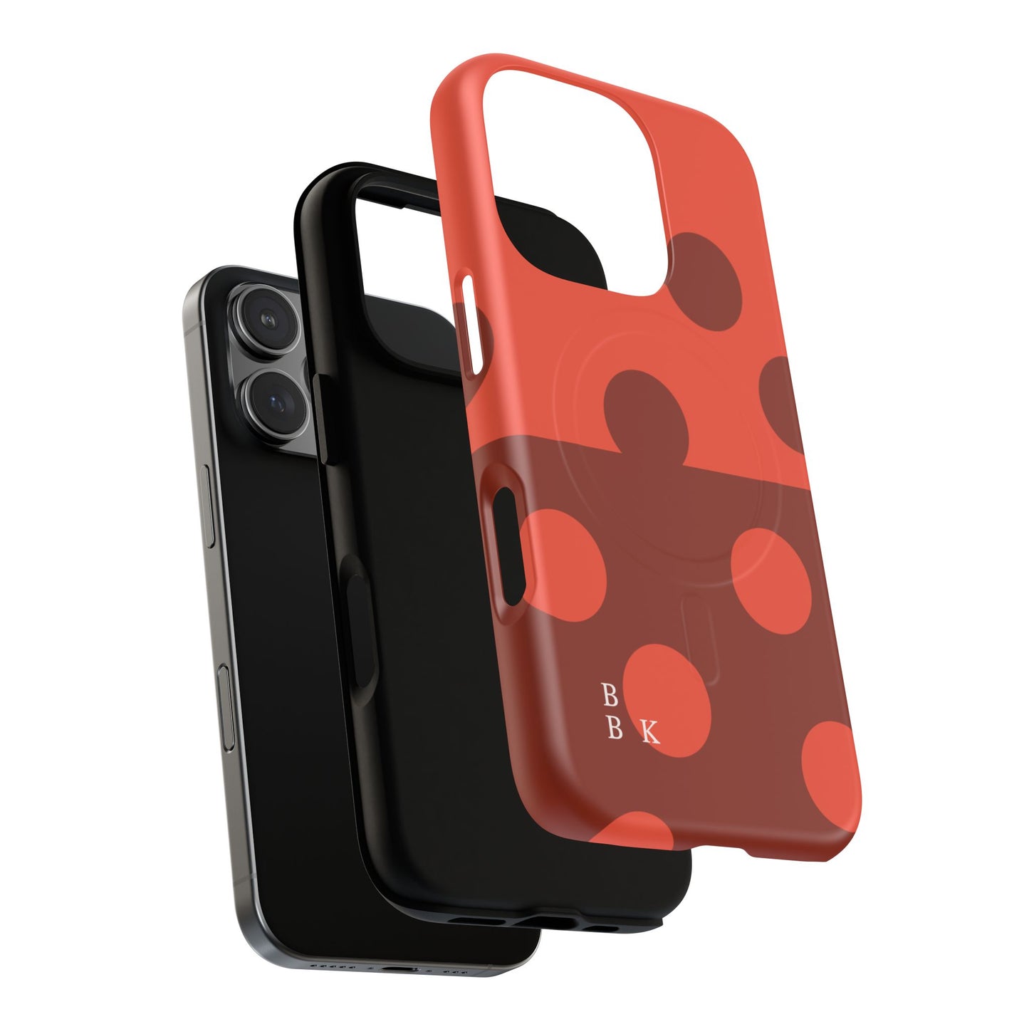 Red Polka Dot Magnetic Tough Case — Protective Phone Cover with MagSafe