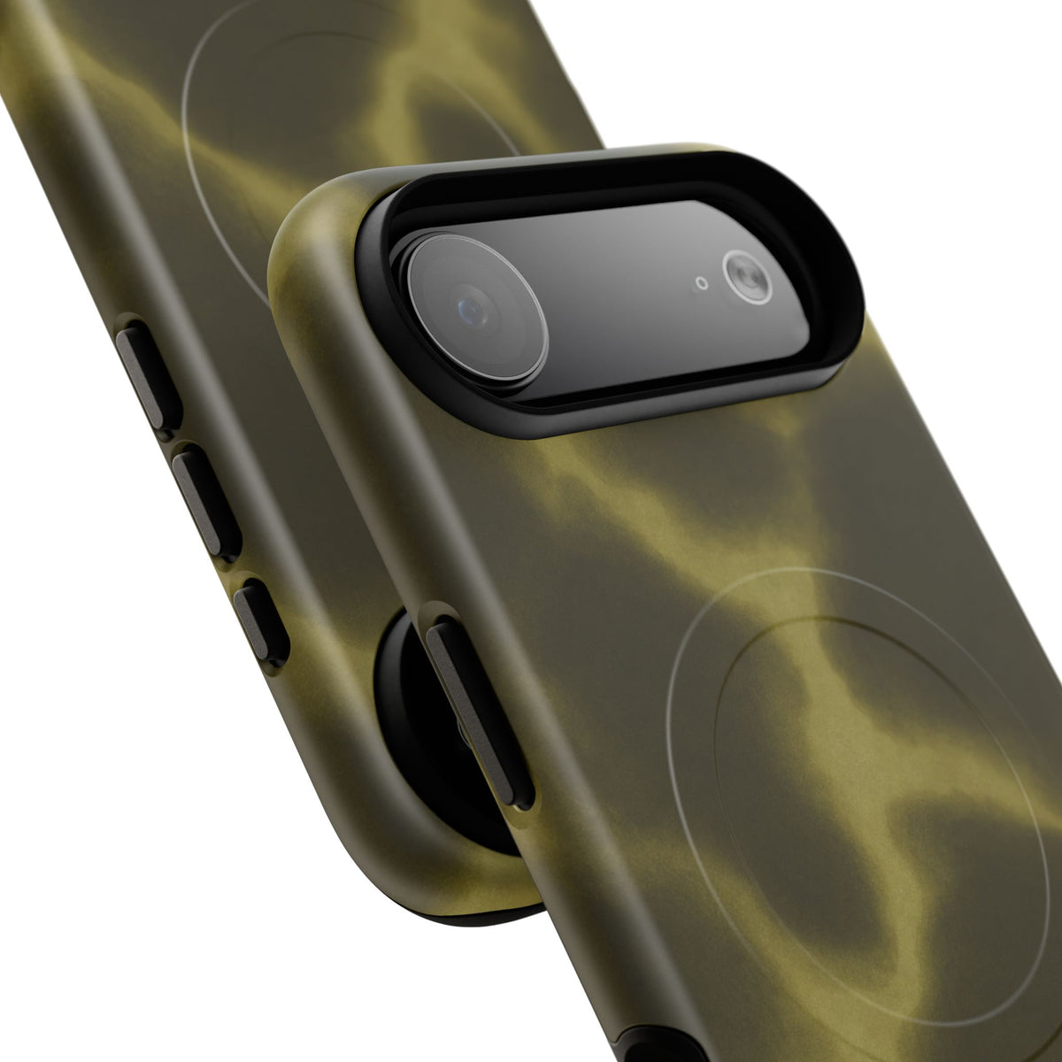 Olive Smoke Magnetic Phone Case — Tough Protective MagSafe-Compatible Cover