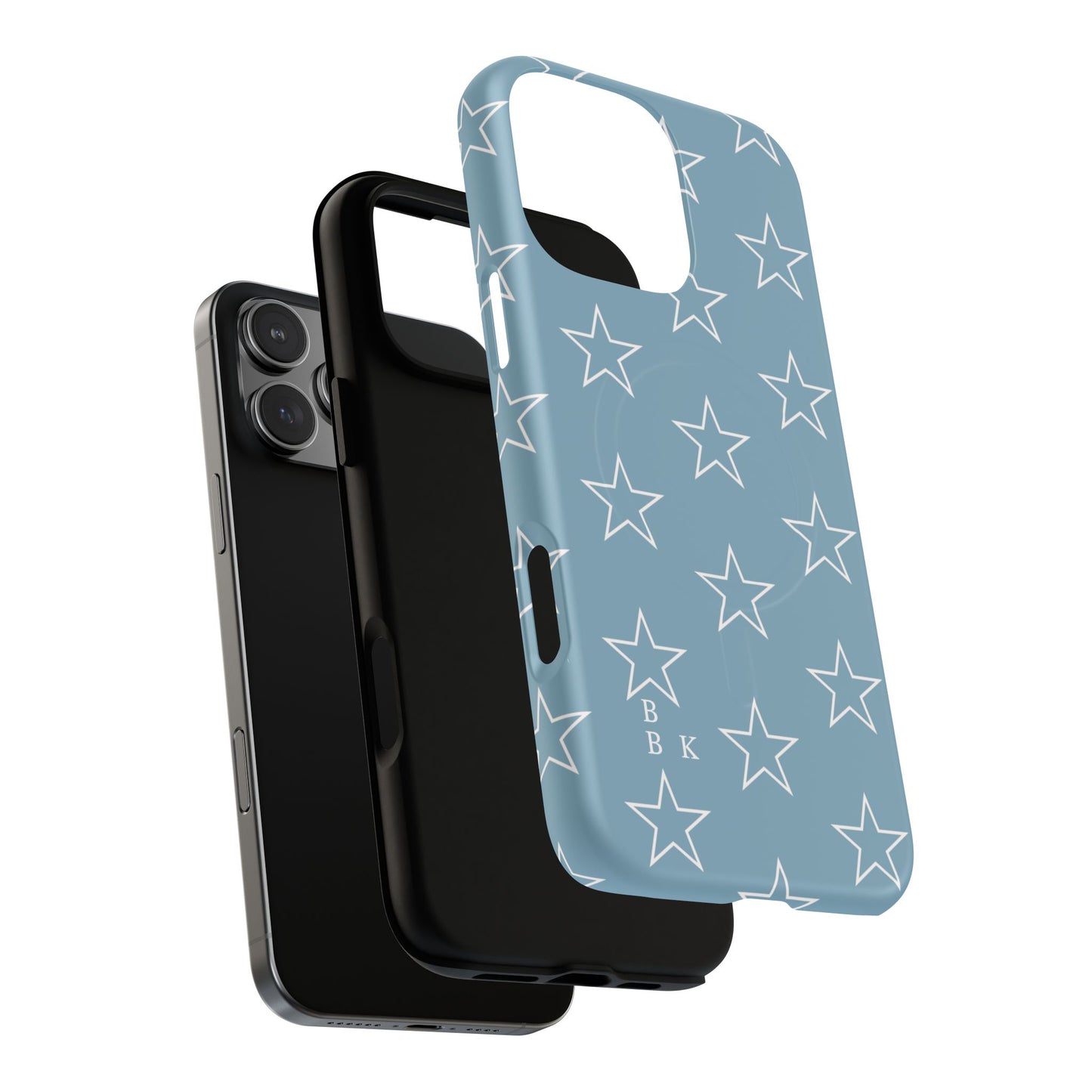 Blue Star Pattern Magnetic Phone Case — Tough Protective iPhone Cover