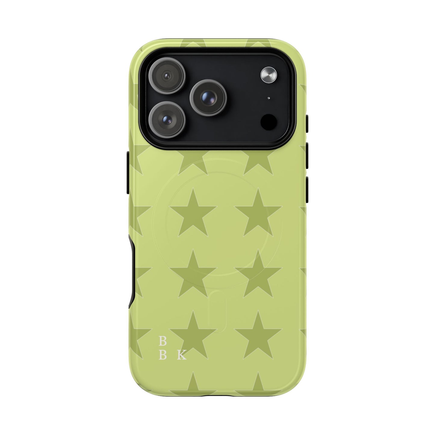 Olive Star Pattern Tough Magnetic Phone Case — Slim Protective iPhone Cover