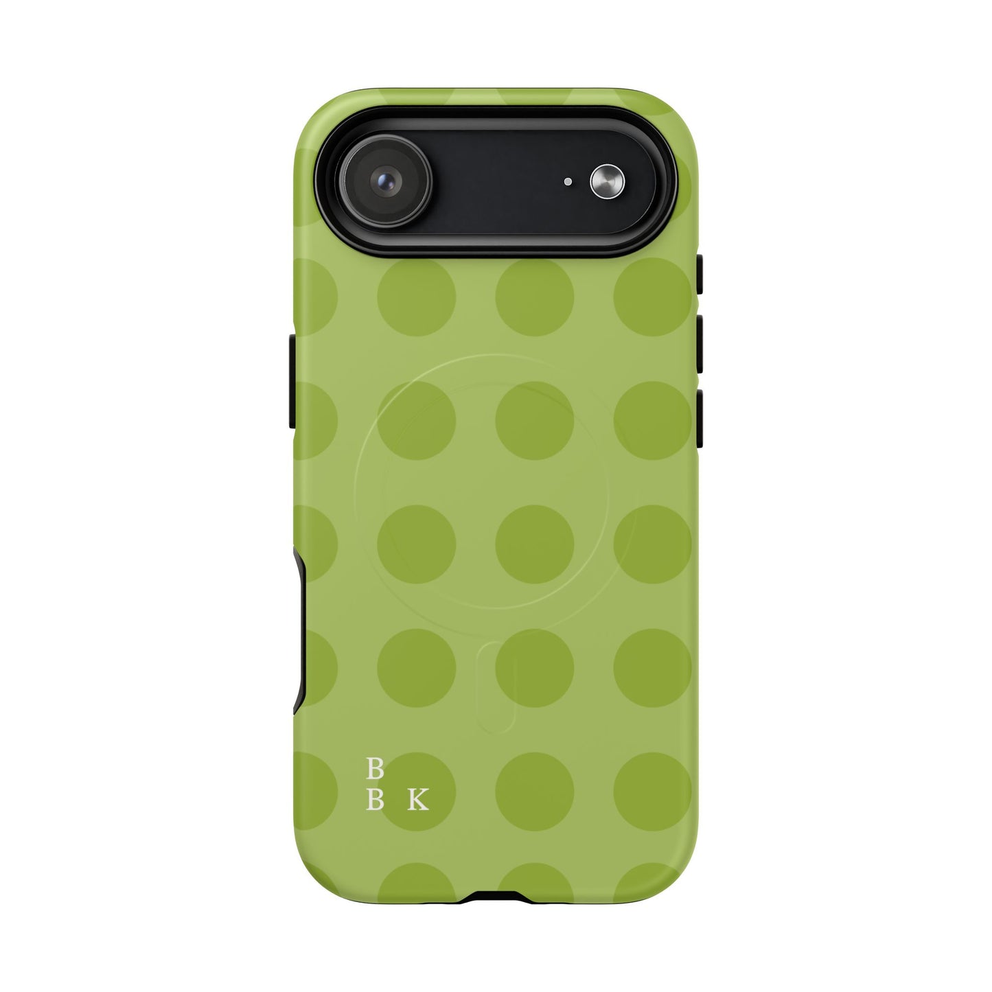Green Polka Dot Tough Magnetic Phone Case — Slim Magnetic Protective Cover
