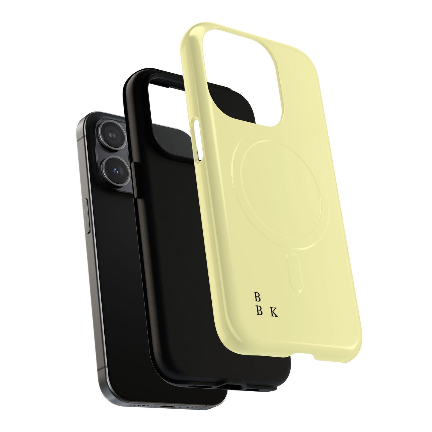 MagSafe Tough Phone Case — Slim Magnetic Protective Case (Pastel Yellow)
