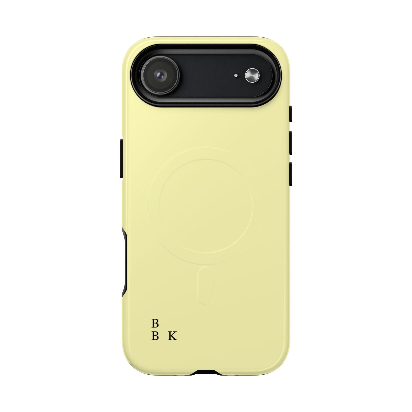 MagSafe Tough Phone Case — Slim Magnetic Protective Case (Pastel Yellow)