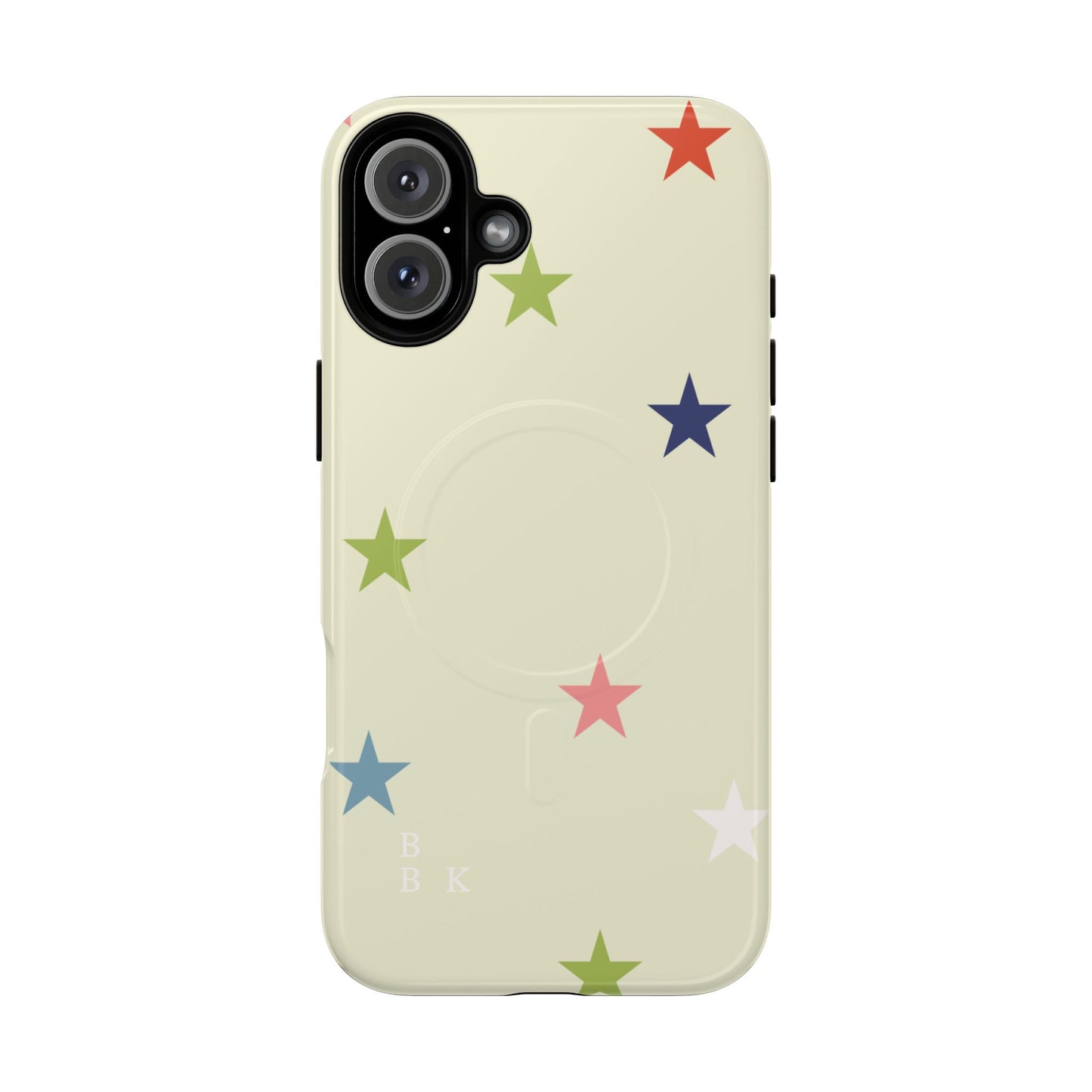 Magnetic Tough Phone Case — Colorful Star Pattern Protective iPhone Cover