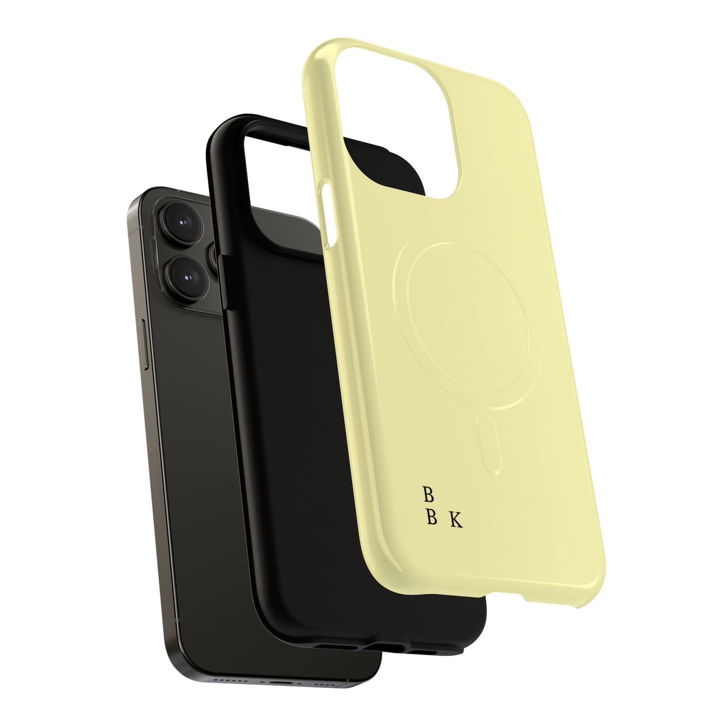 MagSafe Tough Phone Case — Slim Magnetic Protective Case (Pastel Yellow)