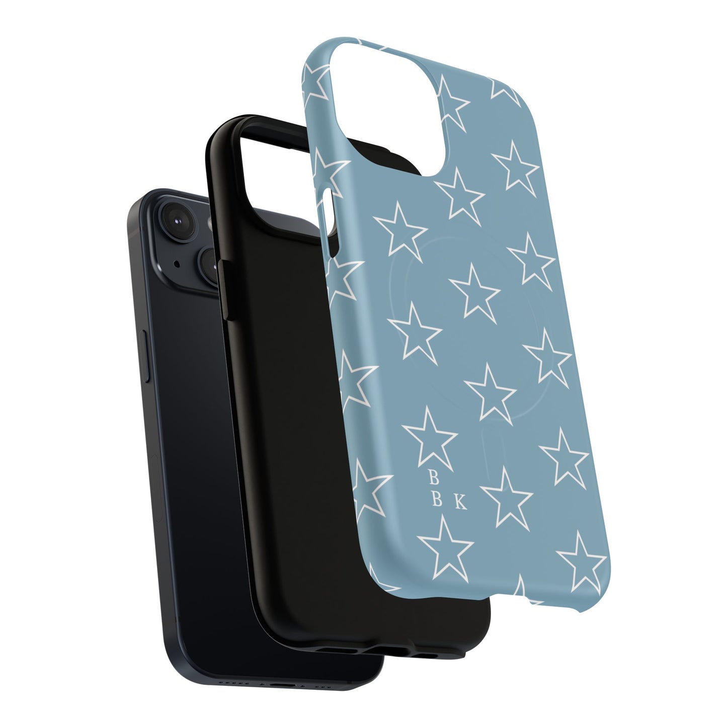 Blue Star Pattern Magnetic Phone Case — Tough Protective iPhone Cover