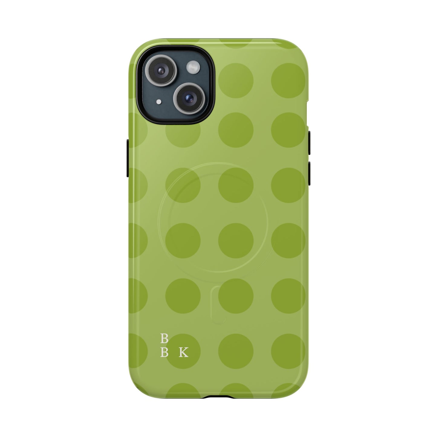 Green Polka Dot Tough Magnetic Phone Case — Slim Magnetic Protective Cover
