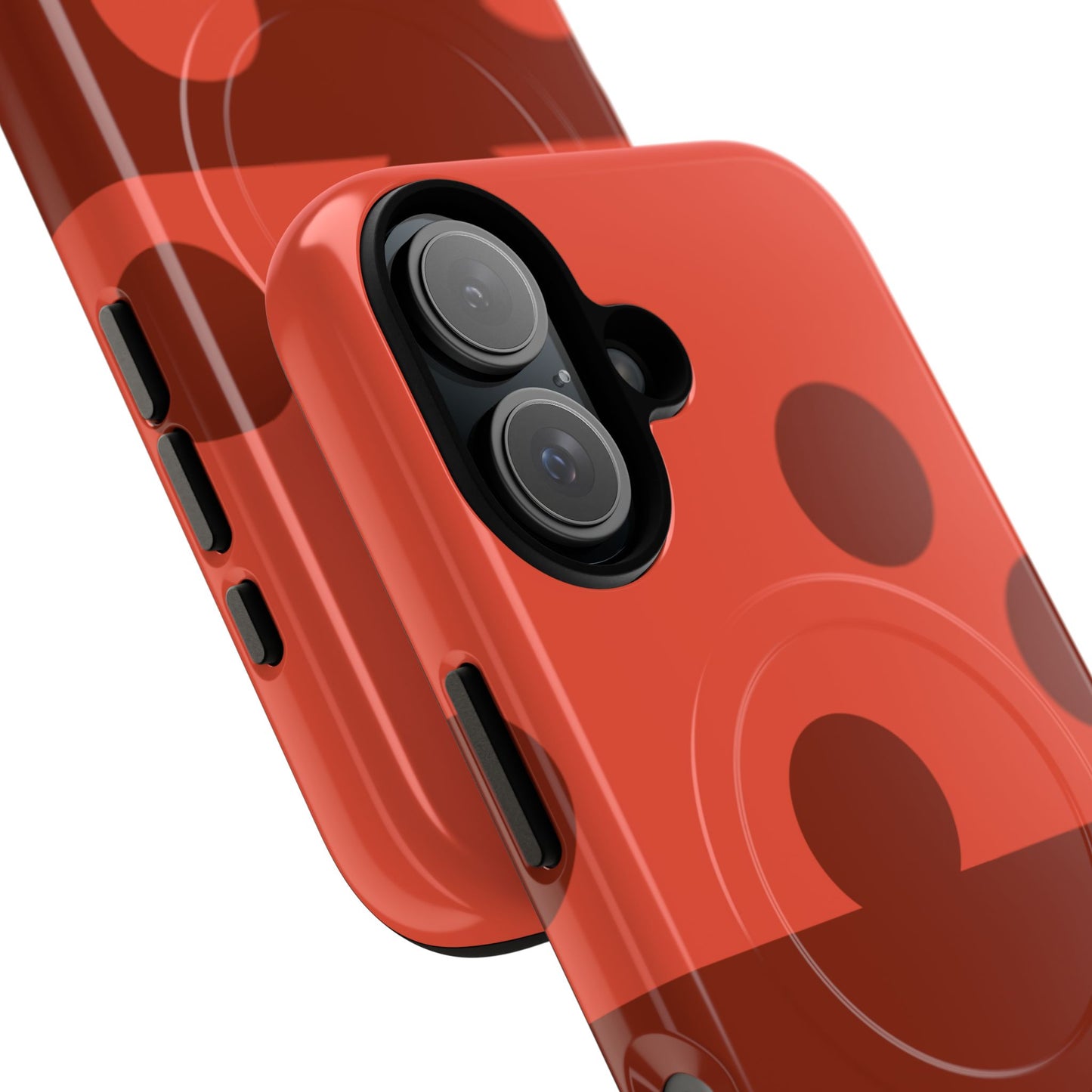 Red Polka Dot Magnetic Tough Case — Protective Phone Cover with MagSafe