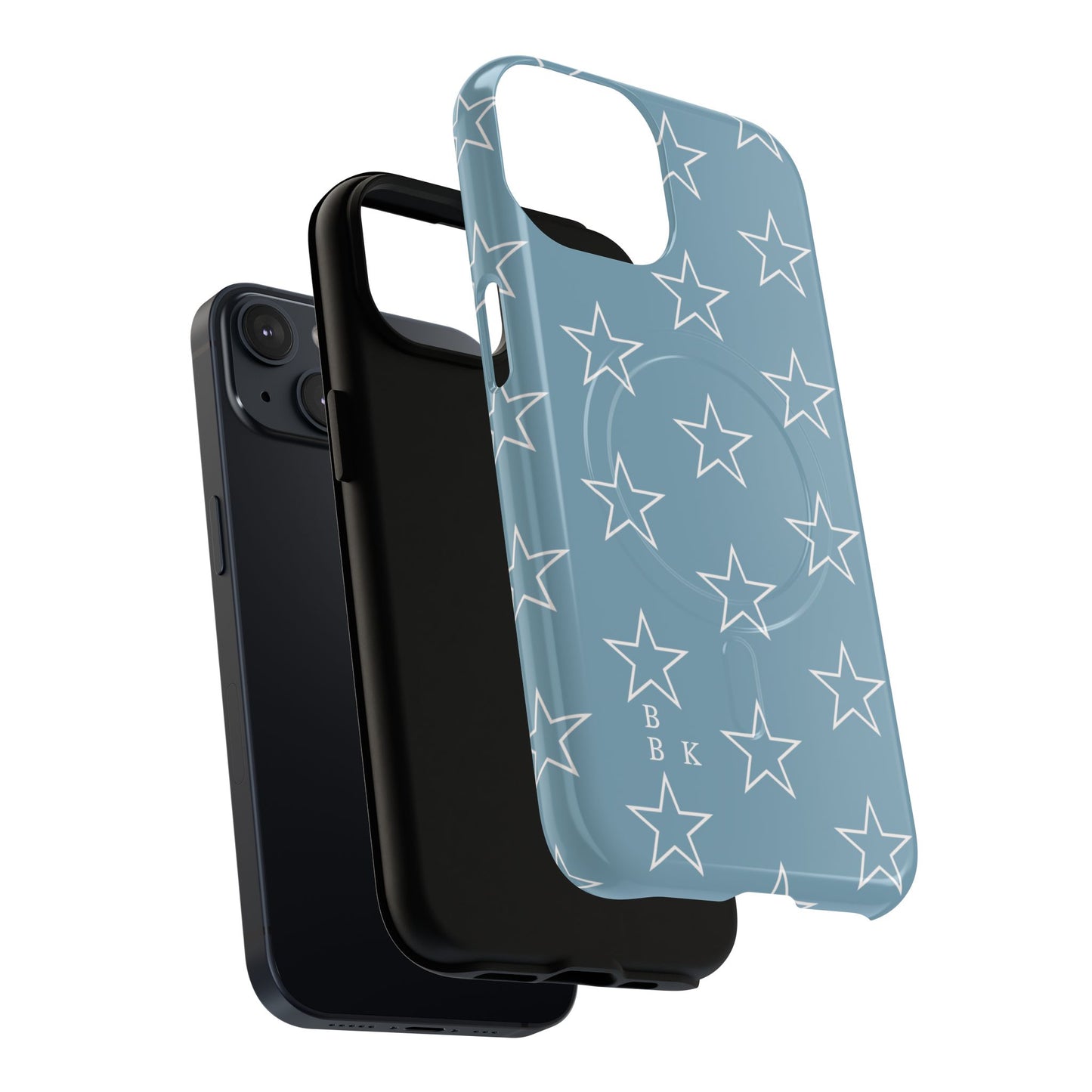 Blue Star Pattern Magnetic Phone Case — Tough Protective iPhone Cover