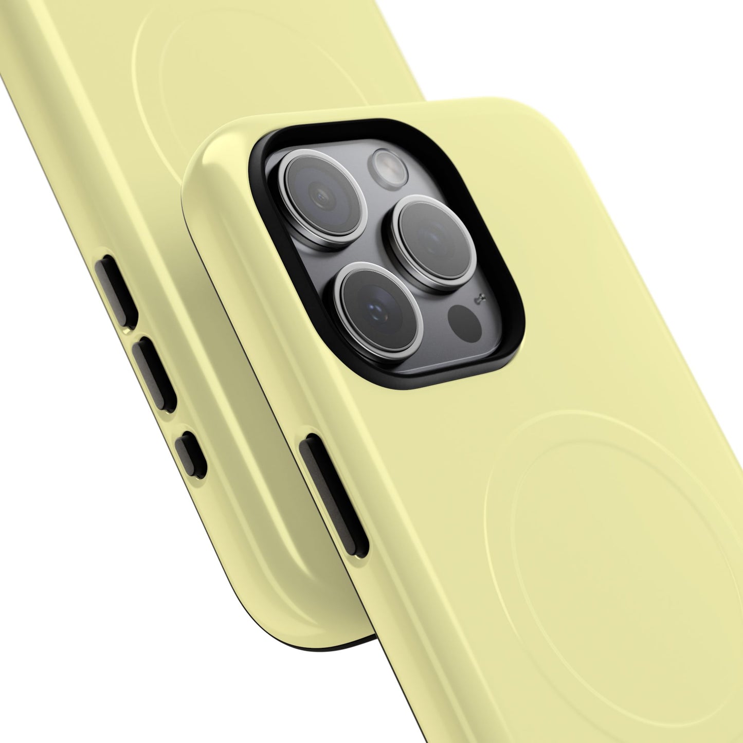 MagSafe Tough Phone Case — Slim Magnetic Protective Case (Pastel Yellow)