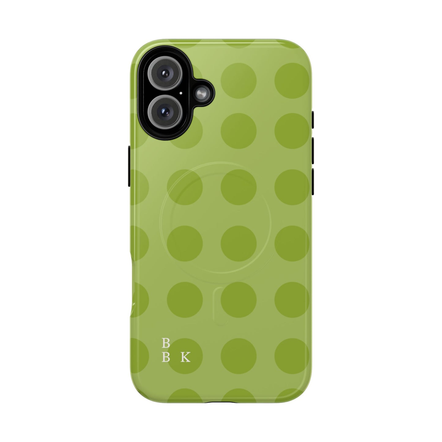 Green Polka Dot Tough Magnetic Phone Case — Slim Magnetic Protective Cover