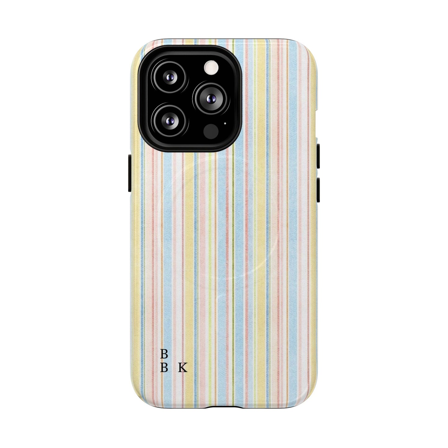 Striped Pastel Phone Case — Tough Magnetic Protection