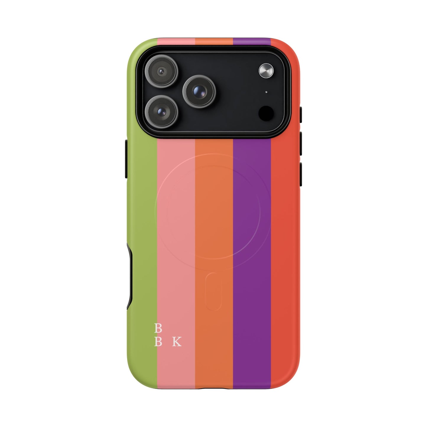 Bold Retro Stripe Magnetic Phone Case — Tough Protective iPhone Cover