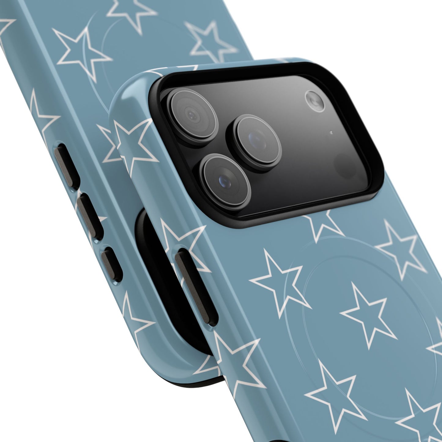 Blue Star Pattern Magnetic Phone Case — Tough Protective iPhone Cover