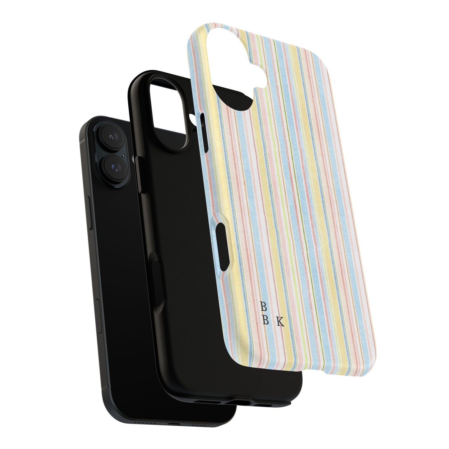 Striped Pastel Phone Case — Tough Magnetic Protection
