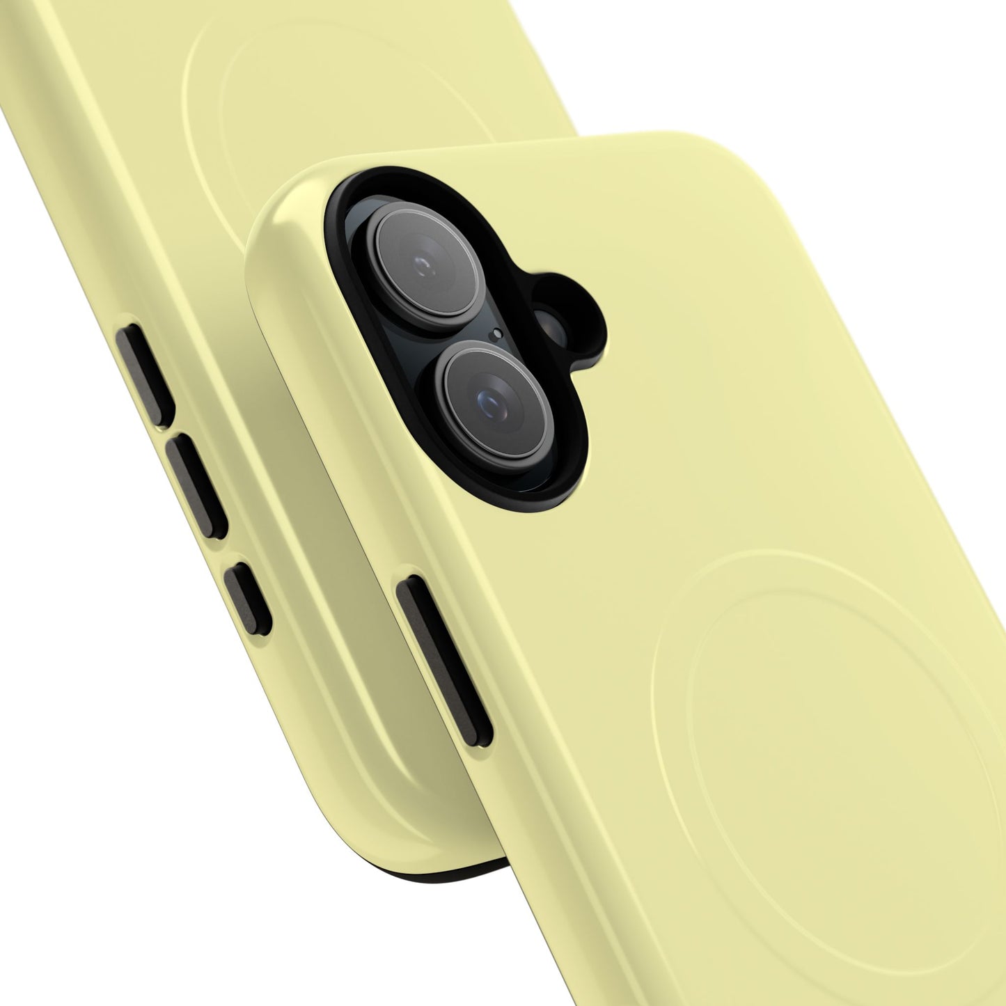 MagSafe Tough Phone Case — Slim Magnetic Protective Case (Pastel Yellow)