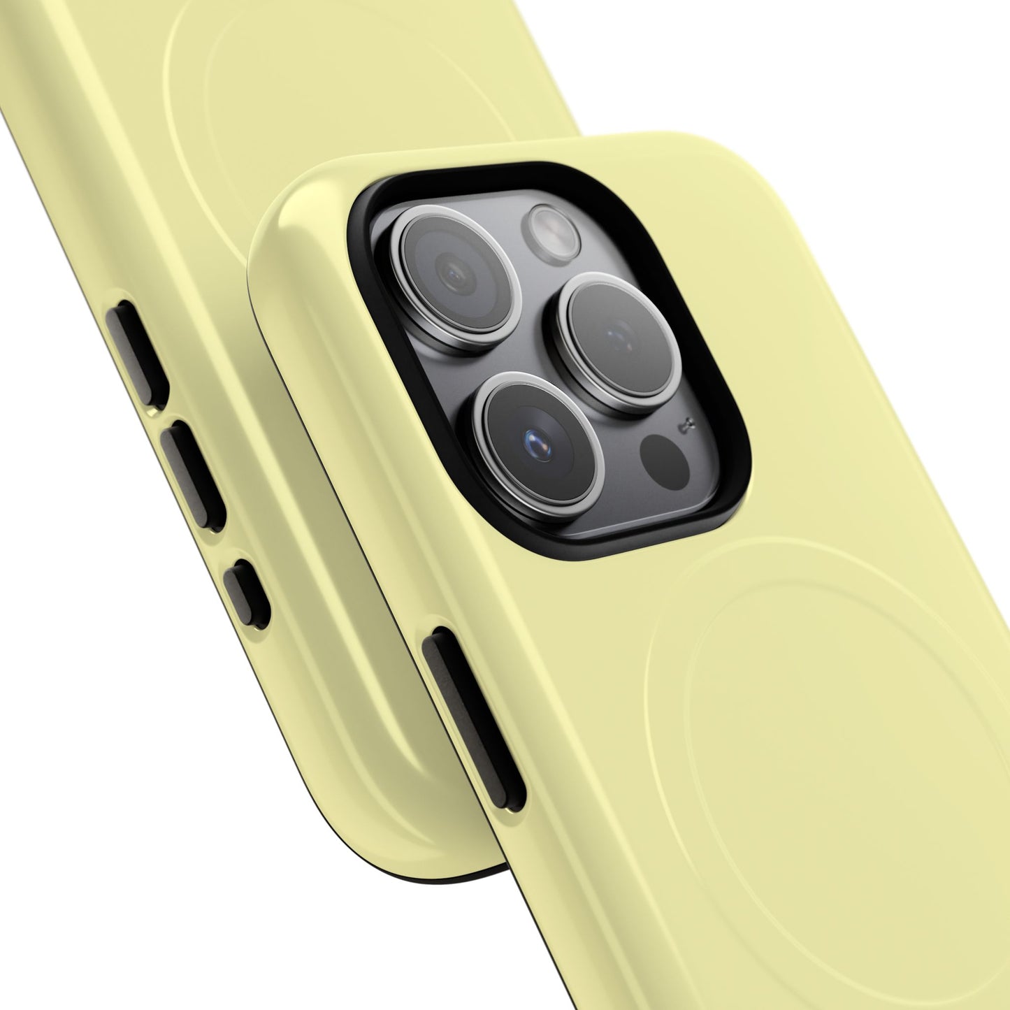MagSafe Tough Phone Case — Slim Magnetic Protective Case (Pastel Yellow)