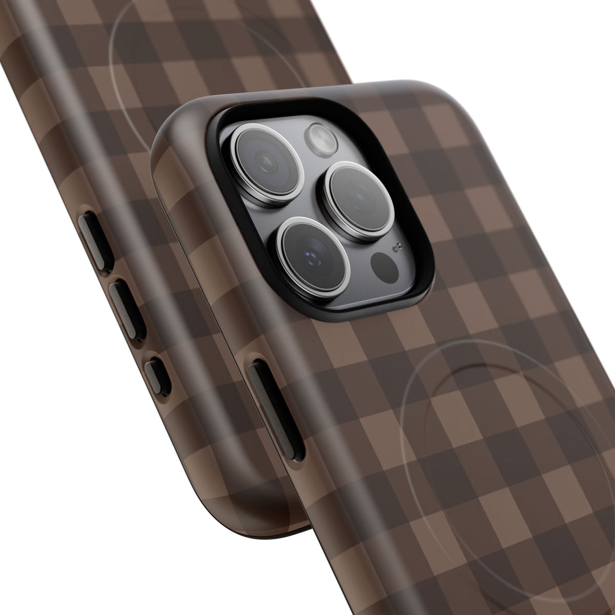 Brown Buffalo Plaid Tough Magnetic Phone Case