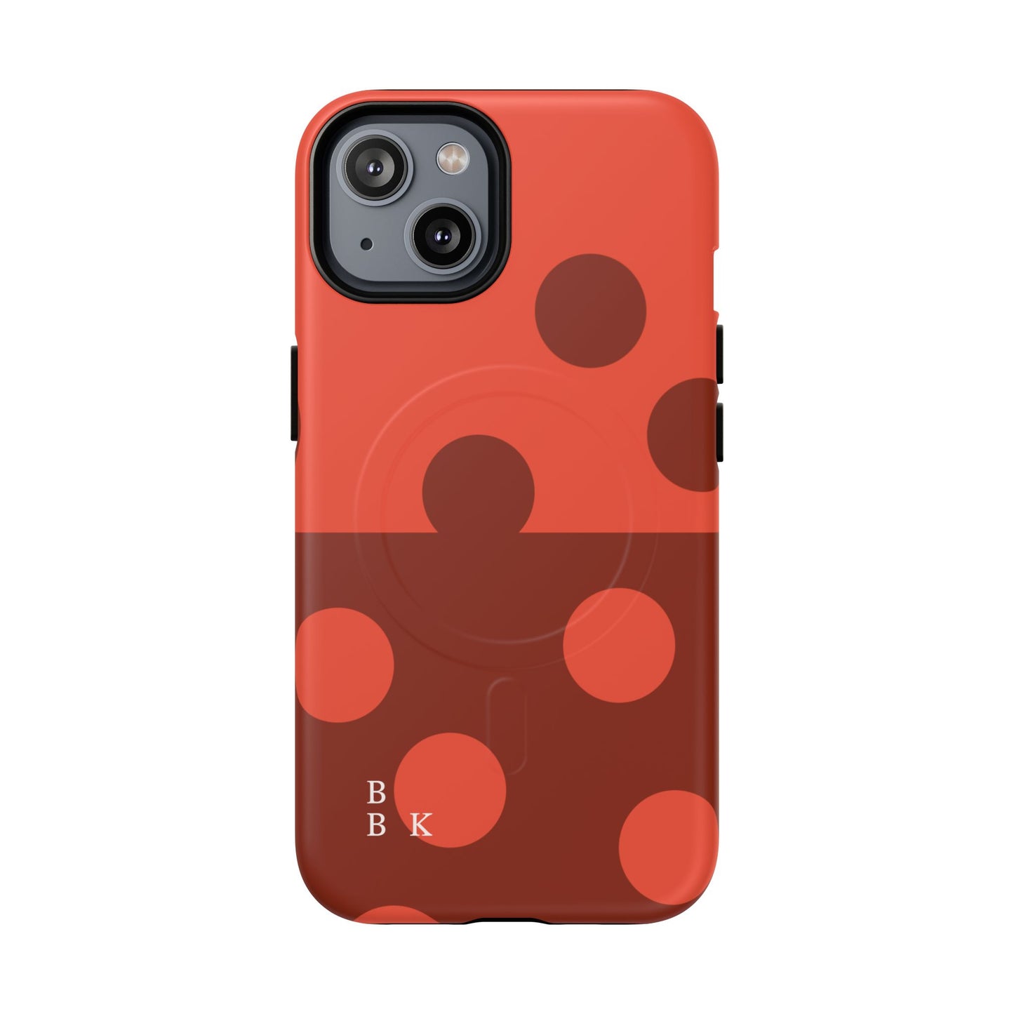 Red Polka Dot Magnetic Tough Case — Protective Phone Cover with MagSafe