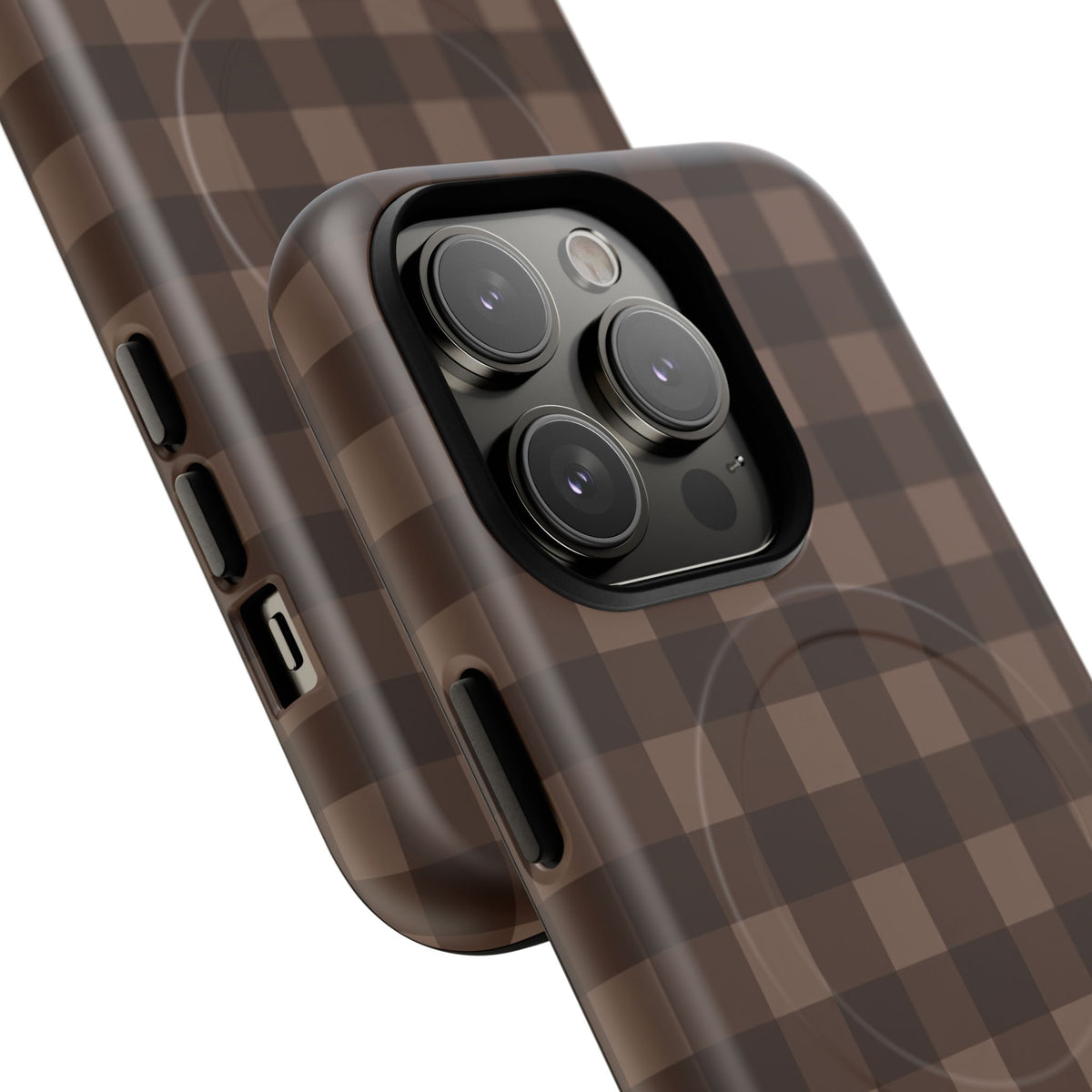 Brown Buffalo Plaid Tough Magnetic Phone Case