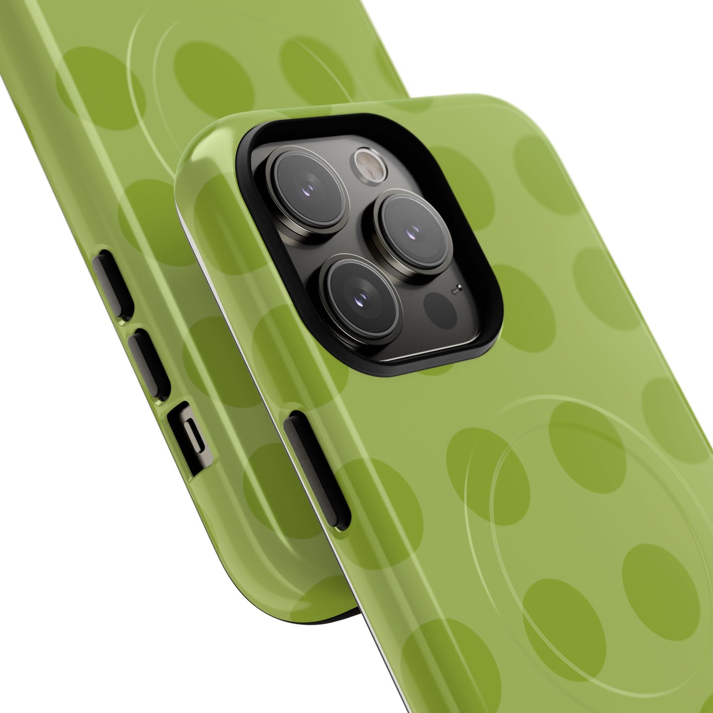 Green Polka Dot Tough Magnetic Phone Case — Slim Magnetic Protective Cover