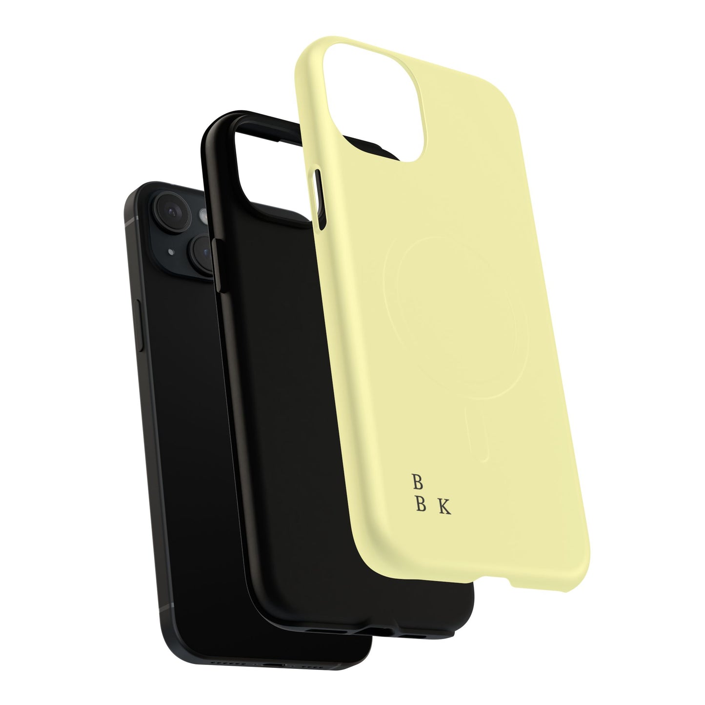 MagSafe Tough Phone Case — Slim Magnetic Protective Case (Pastel Yellow)