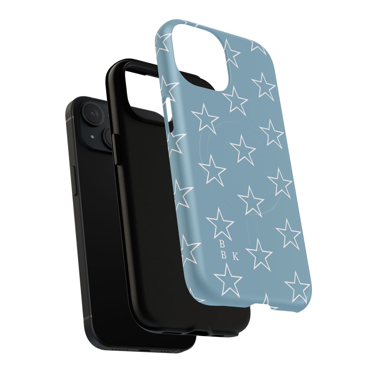Blue Star Pattern Magnetic Phone Case — Tough Protective iPhone Cover