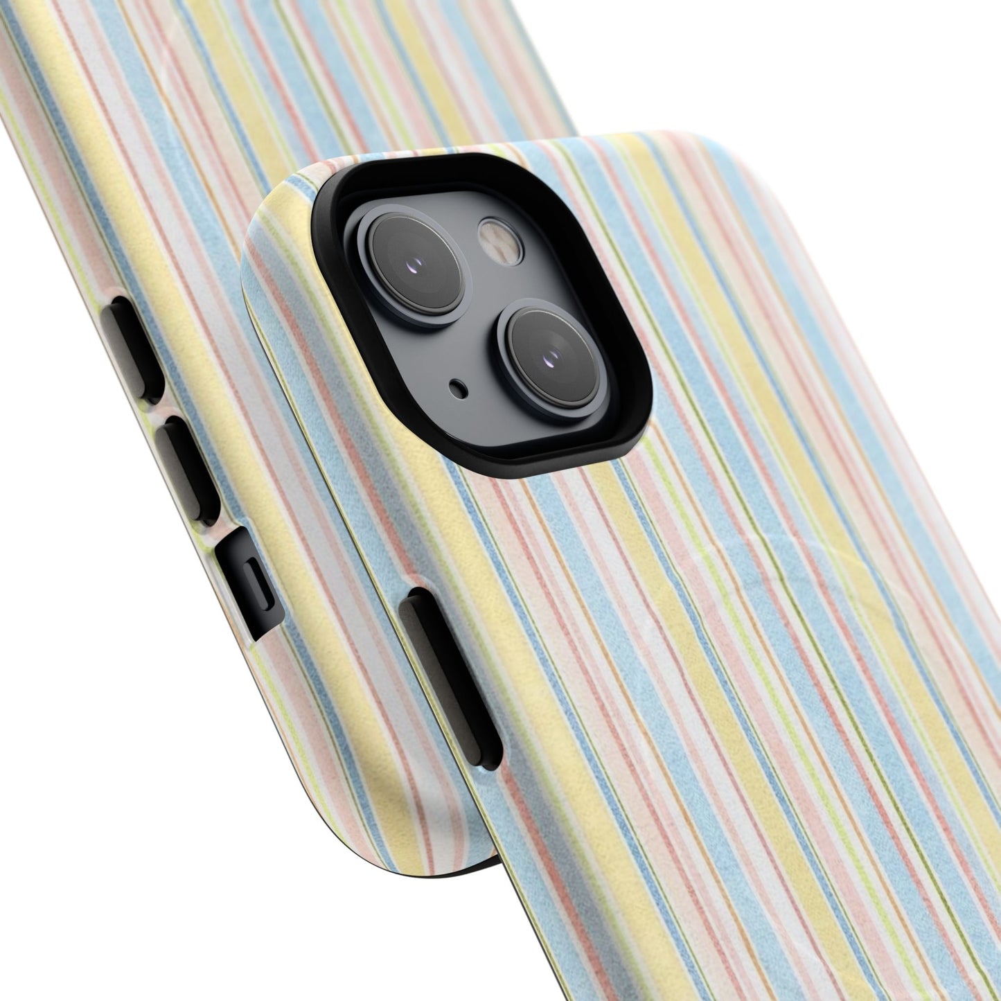 Striped Pastel Phone Case — Tough Magnetic Protection