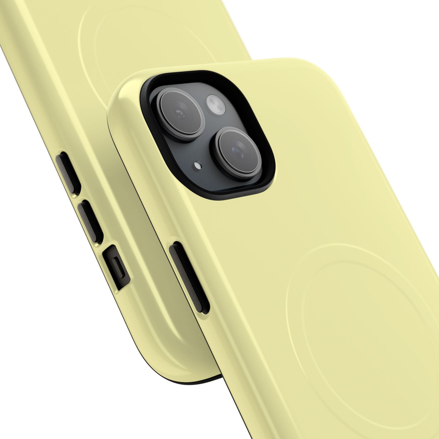 MagSafe Tough Phone Case — Slim Magnetic Protective Case (Pastel Yellow)