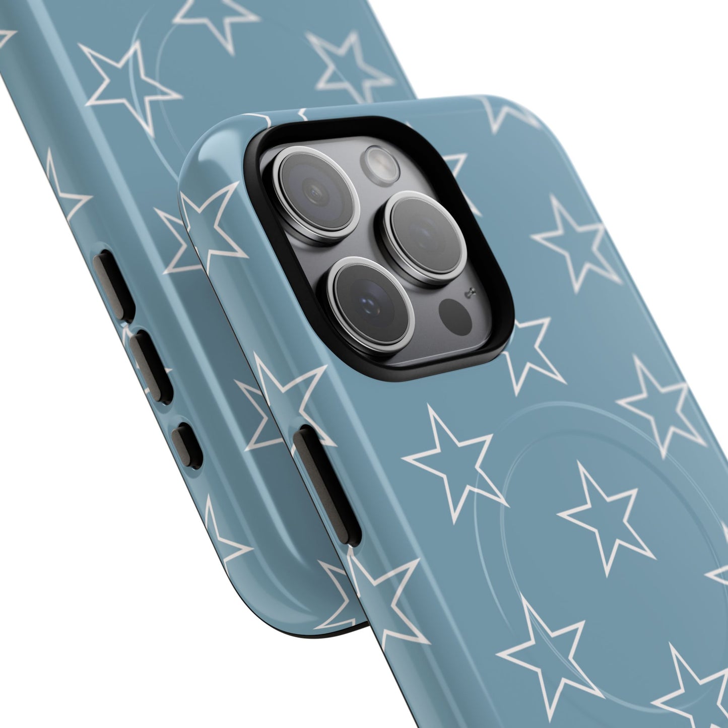 Blue Star Pattern Magnetic Phone Case — Tough Protective iPhone Cover