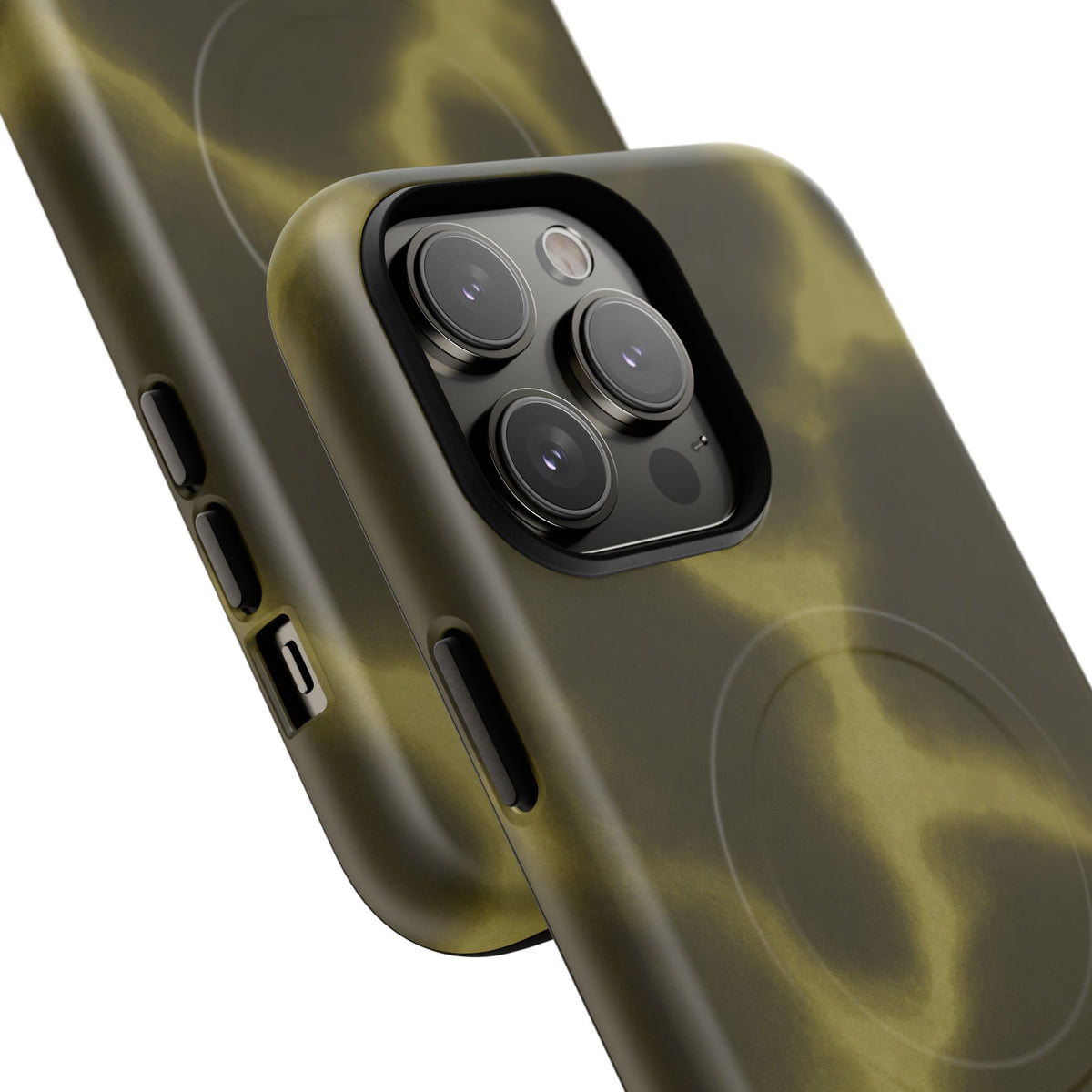 Olive Smoke Magnetic Phone Case — Tough Protective MagSafe-Compatible Cover