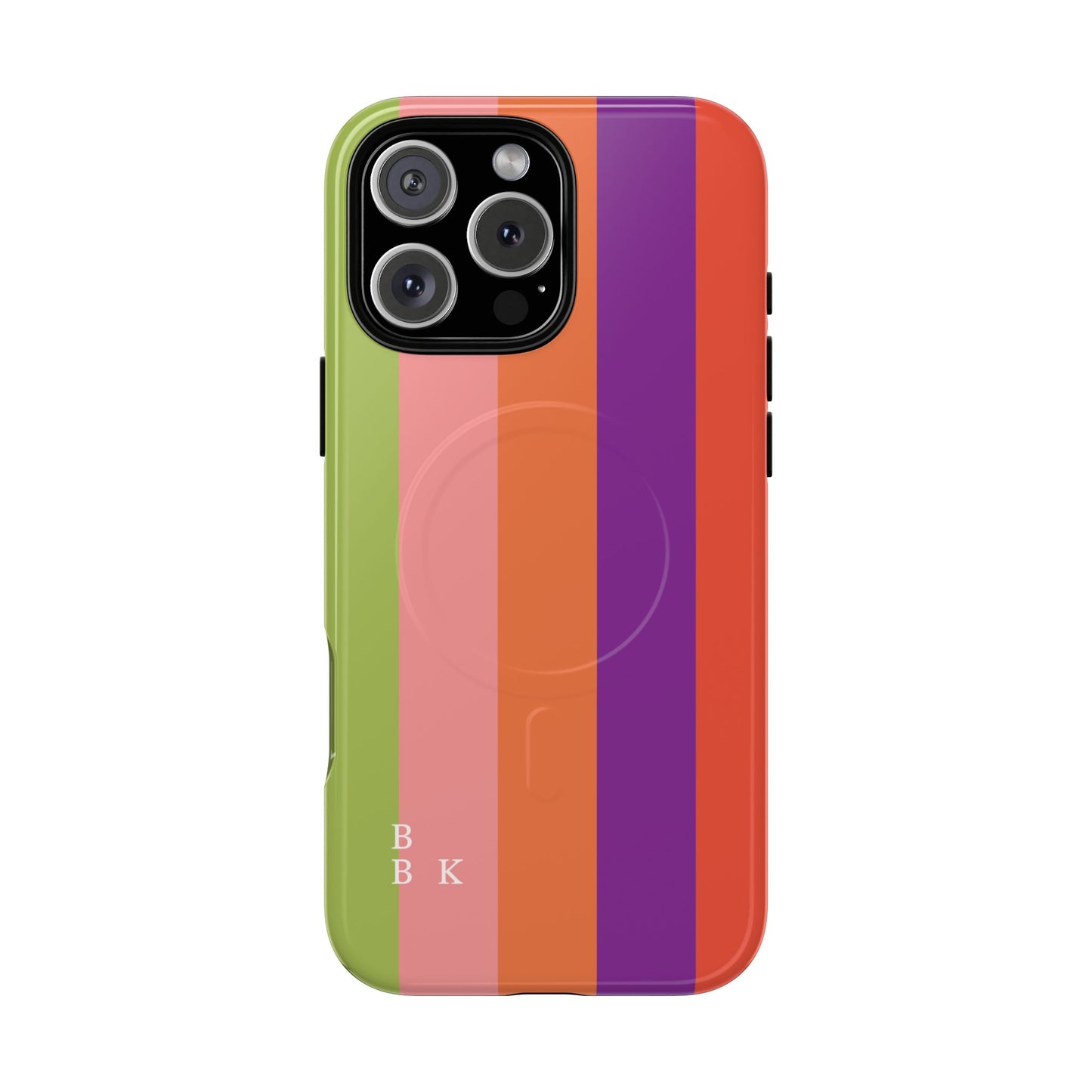 Bold Retro Stripe Magnetic Phone Case — Tough Protective iPhone Cover