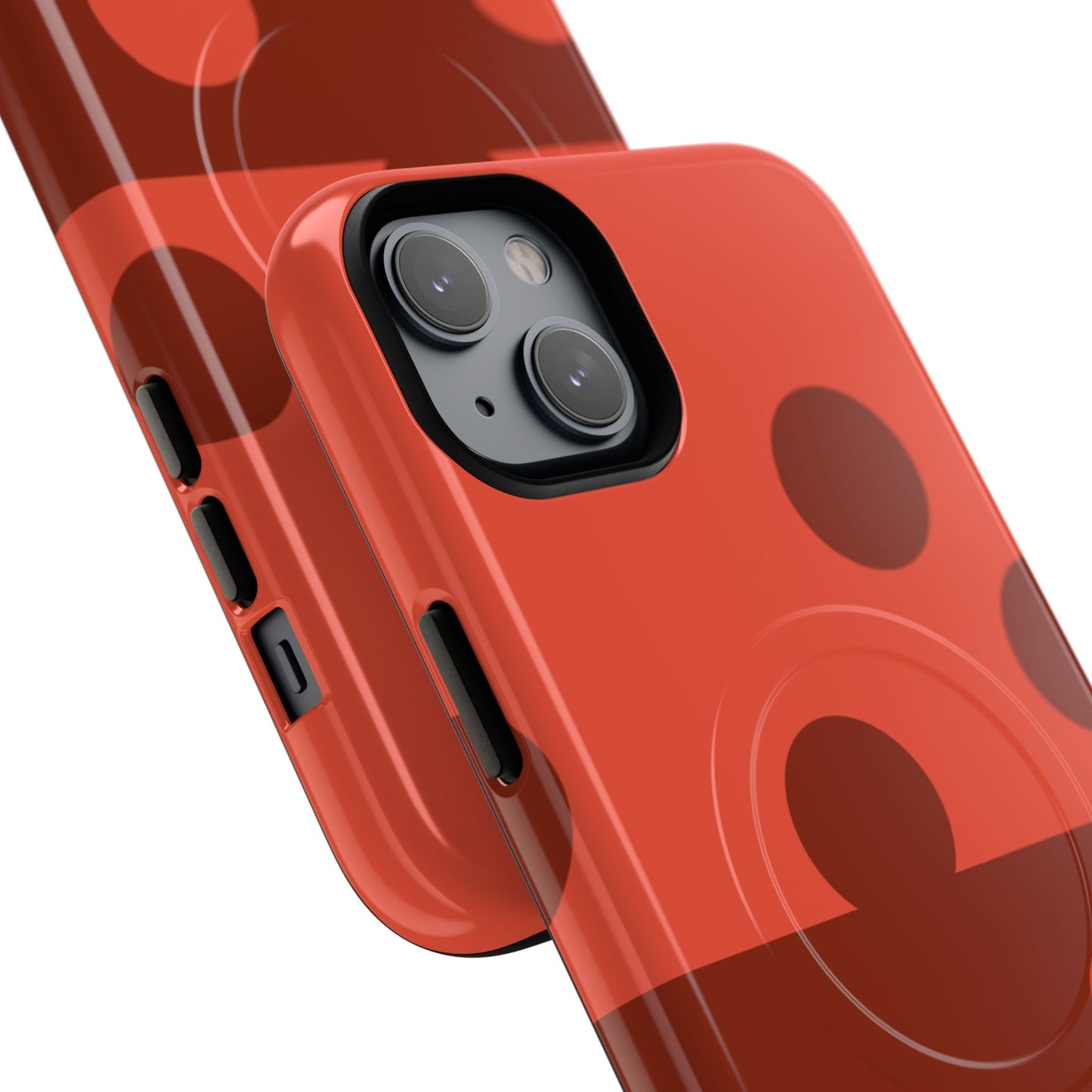 Red Polka Dot Magnetic Tough Case — Protective Phone Cover with MagSafe