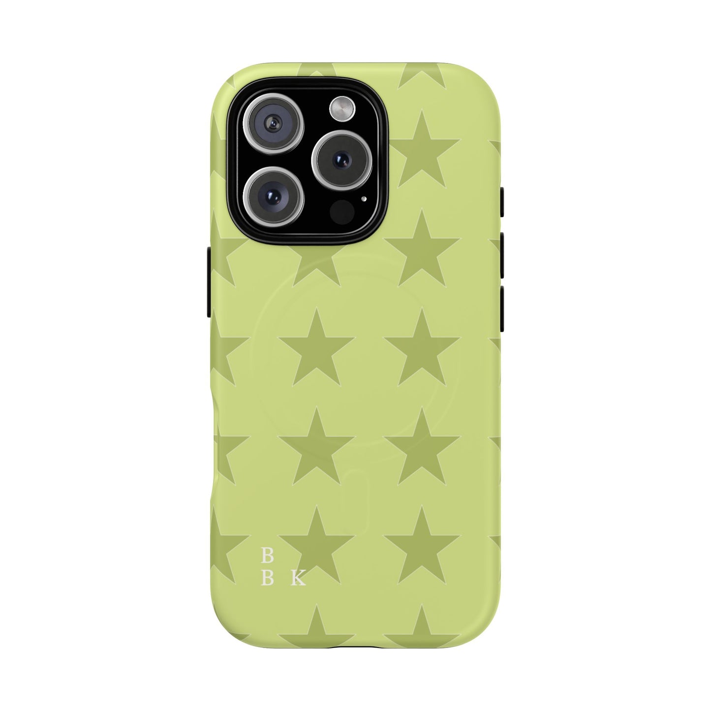 Olive Star Pattern Tough Magnetic Phone Case — Slim Protective iPhone Cover