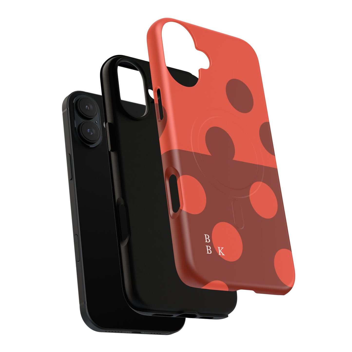 Red Polka Dot Magnetic Tough Case — Protective Phone Cover with MagSafe
