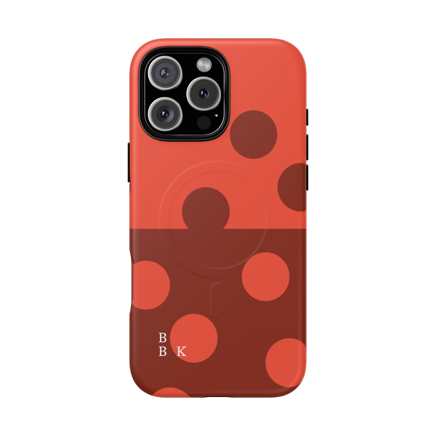 Red Polka Dot Magnetic Tough Case — Protective Phone Cover with MagSafe