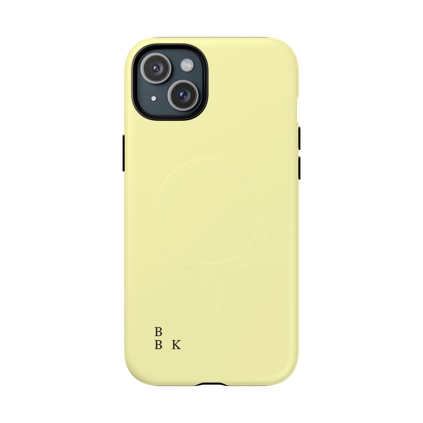 MagSafe Tough Phone Case — Slim Magnetic Protective Case (Pastel Yellow)