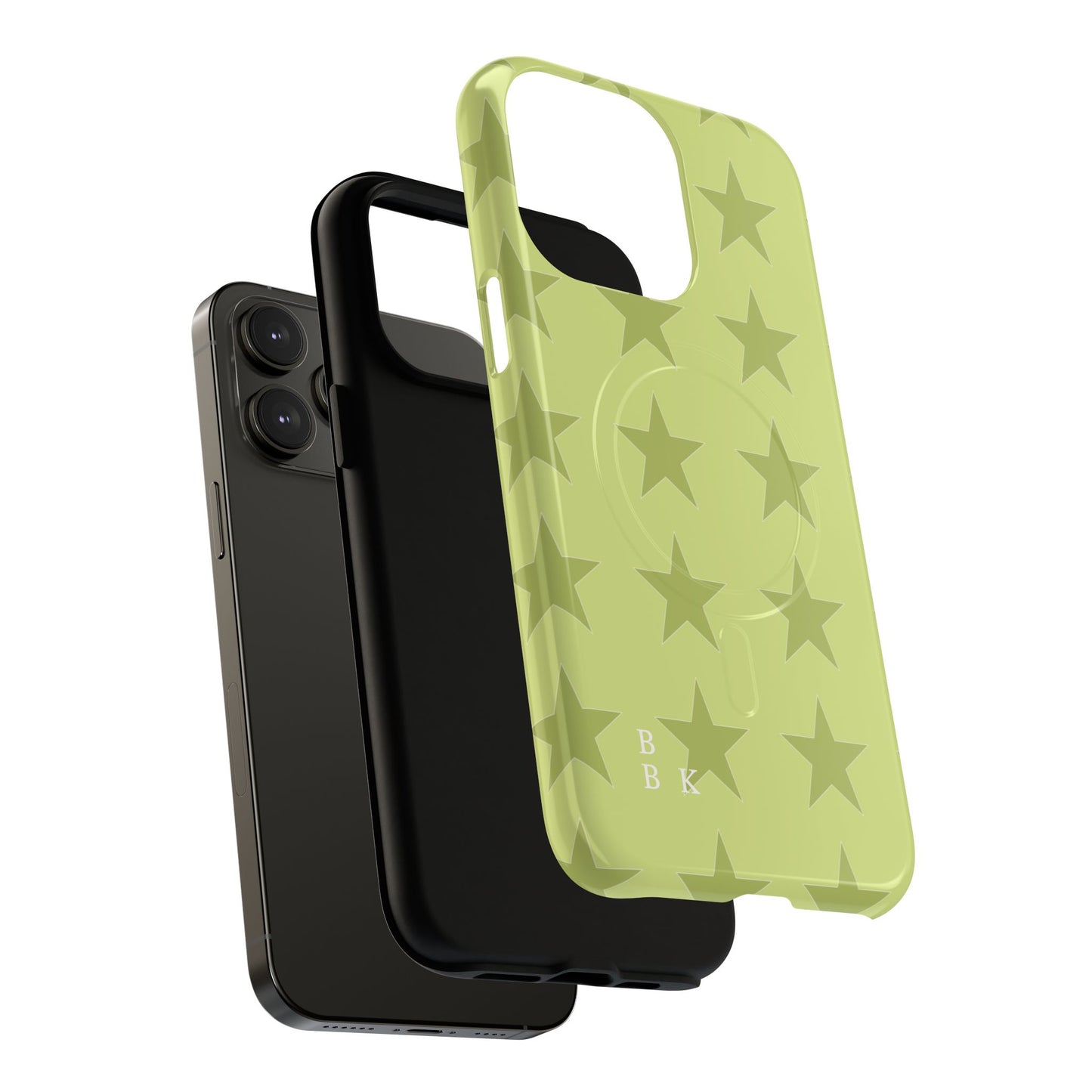 Olive Star Pattern Tough Magnetic Phone Case — Slim Protective iPhone Cover