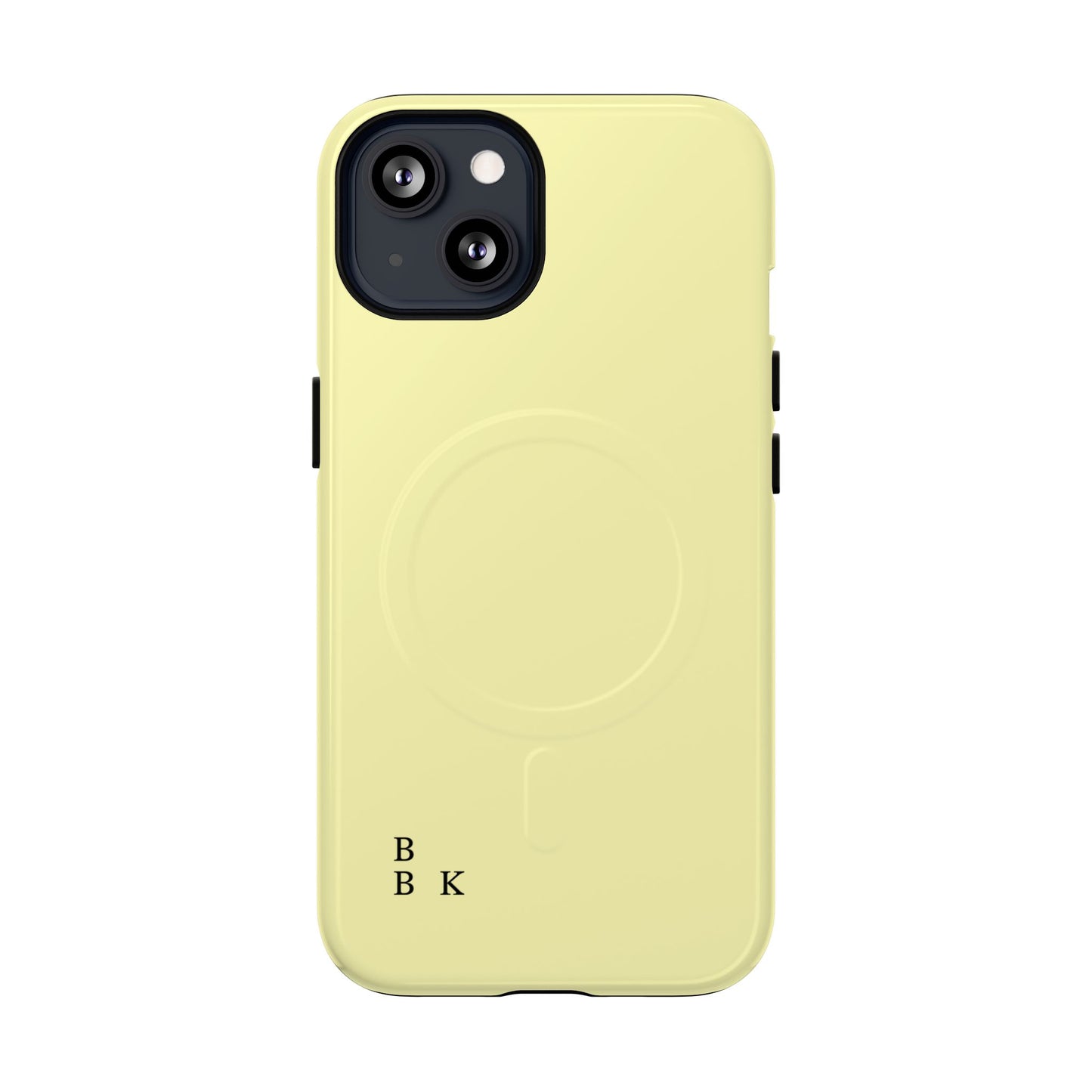 MagSafe Tough Phone Case — Slim Magnetic Protective Case (Pastel Yellow)