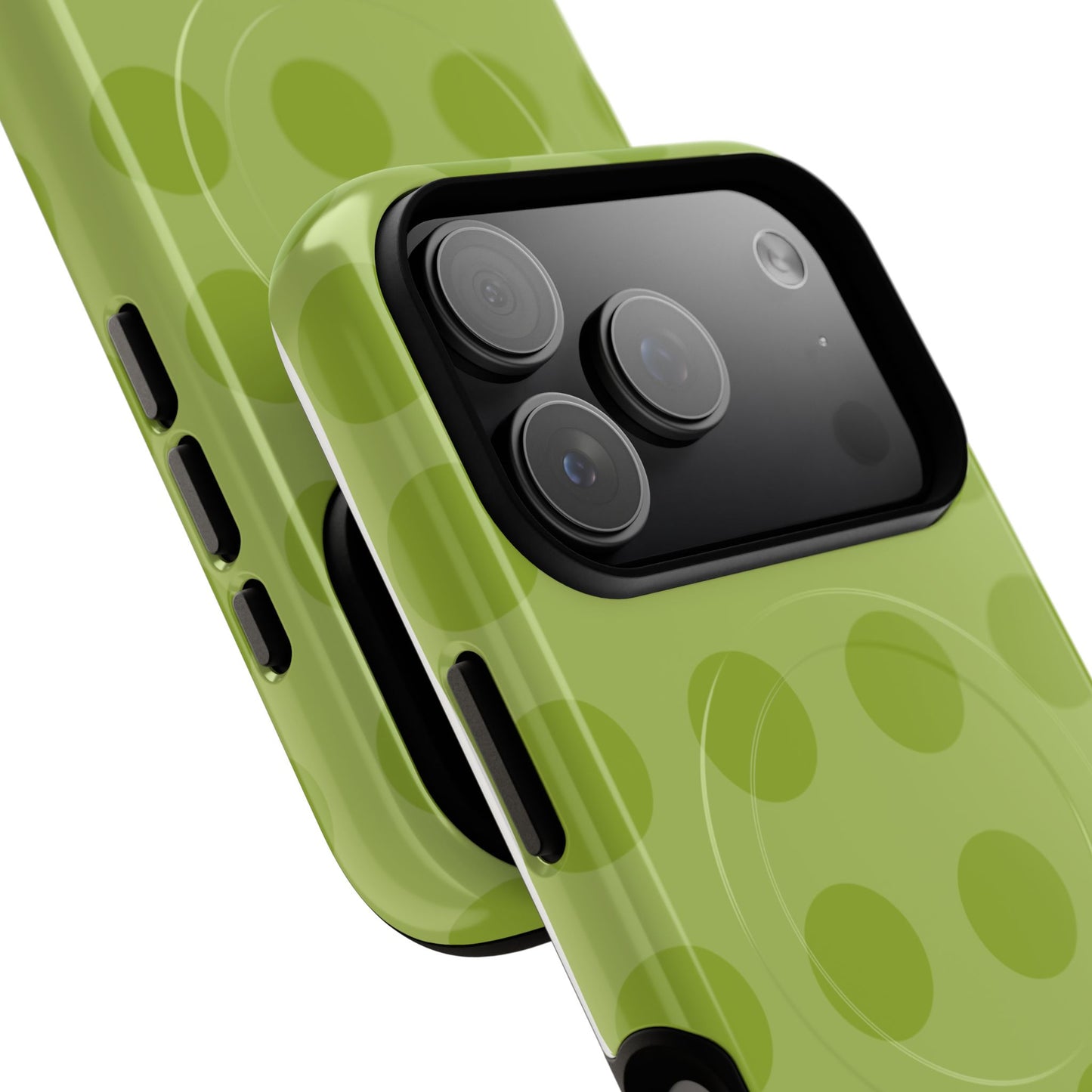 Green Polka Dot Tough Magnetic Phone Case — Slim Magnetic Protective Cover