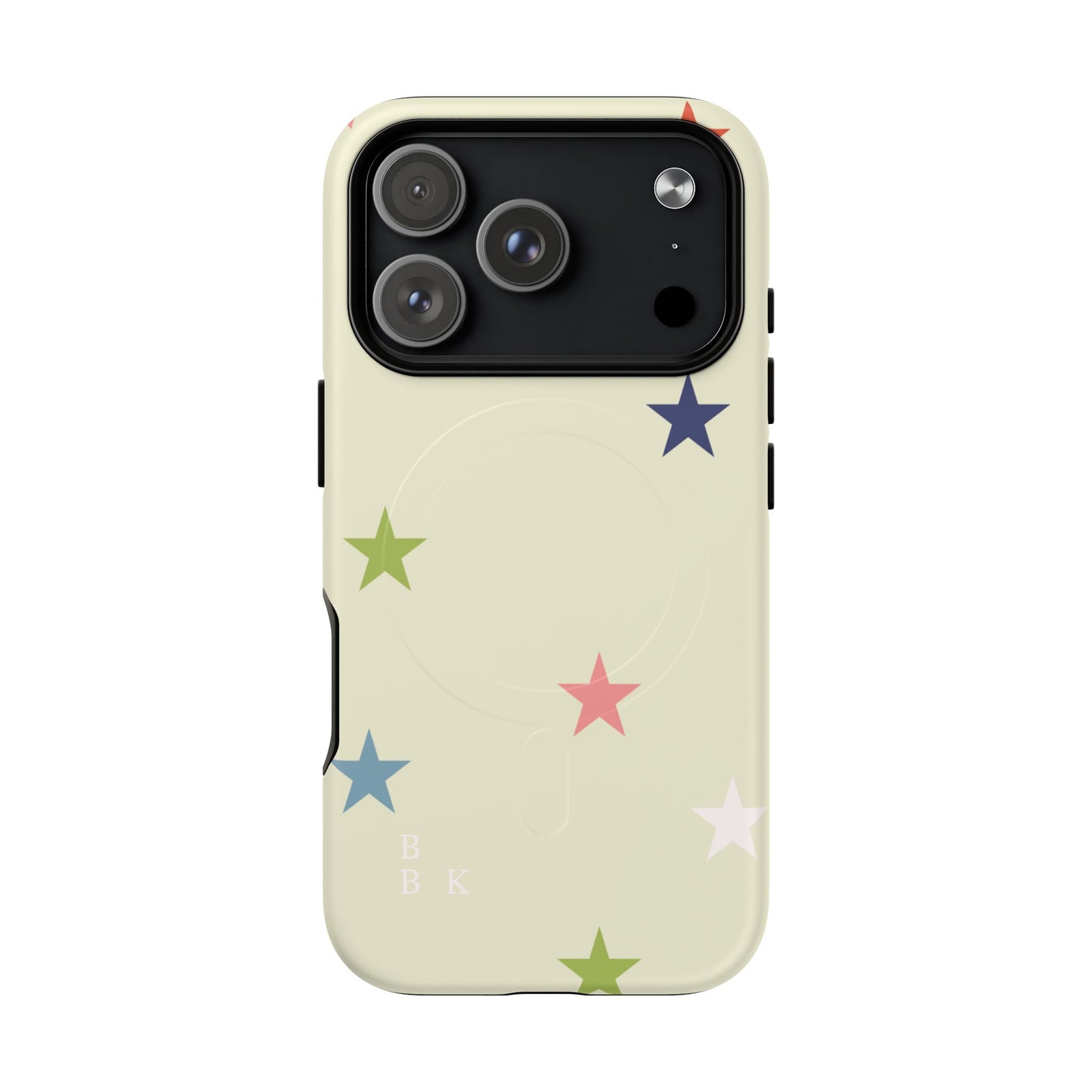 Magnetic Tough Phone Case — Colorful Star Pattern Protective iPhone Cover
