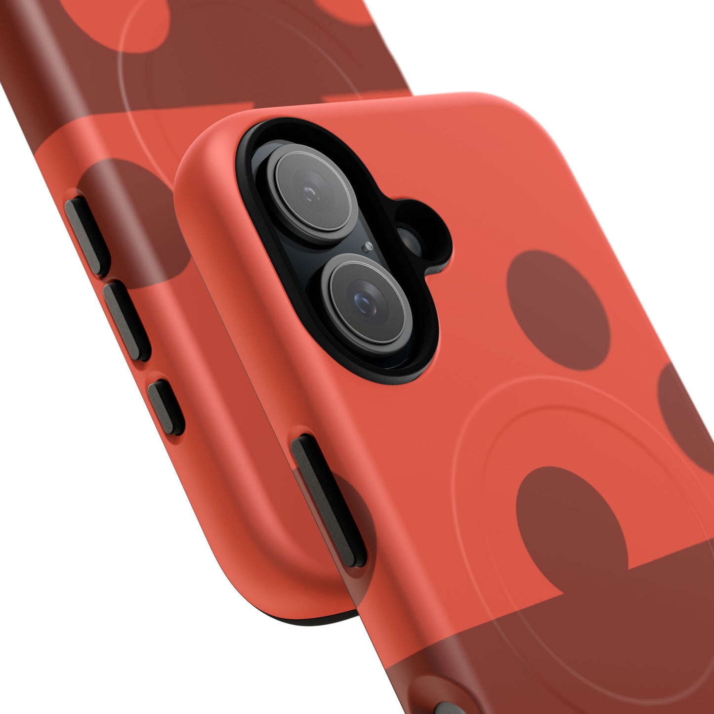 Red Polka Dot Magnetic Tough Case — Protective Phone Cover with MagSafe