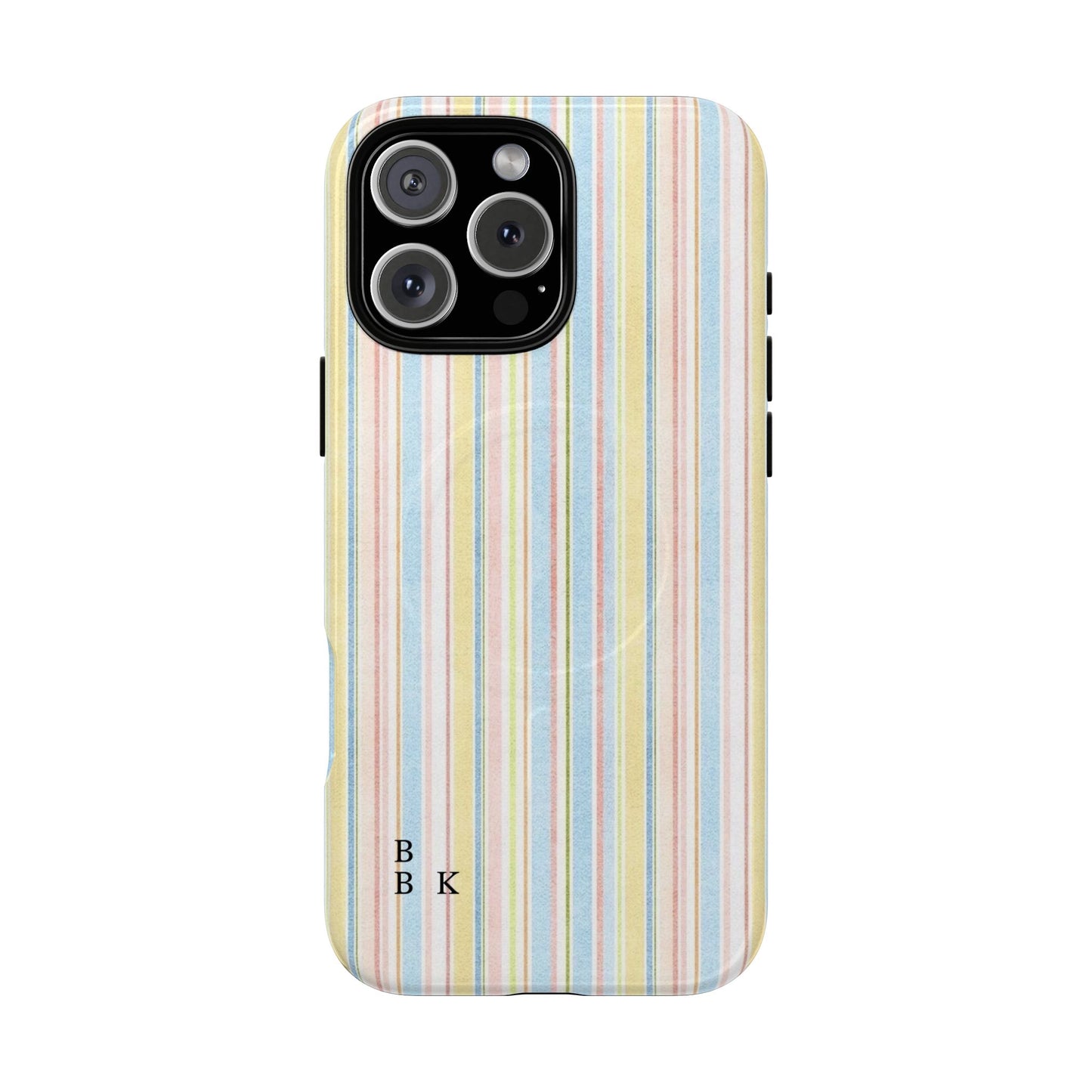 Striped Pastel Phone Case — Tough Magnetic Protection