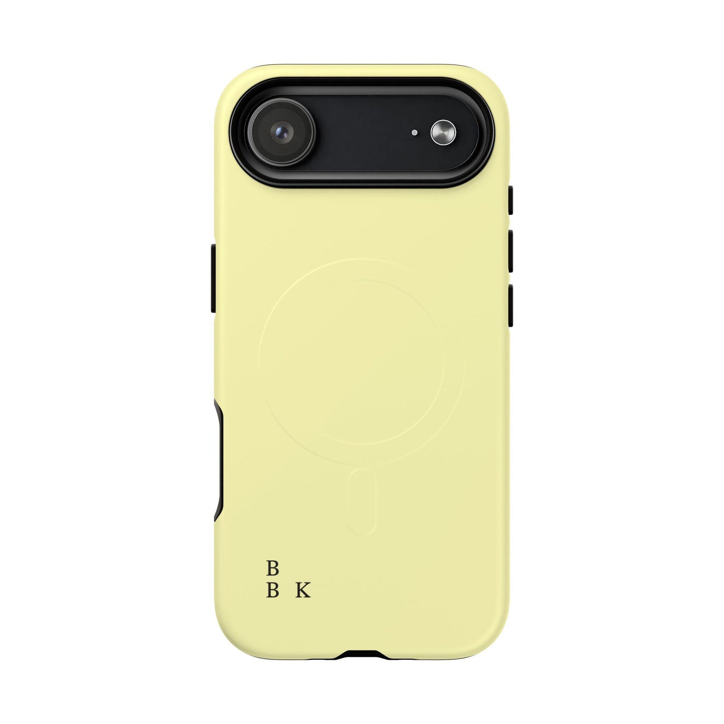 MagSafe Tough Phone Case — Slim Magnetic Protective Case (Pastel Yellow)