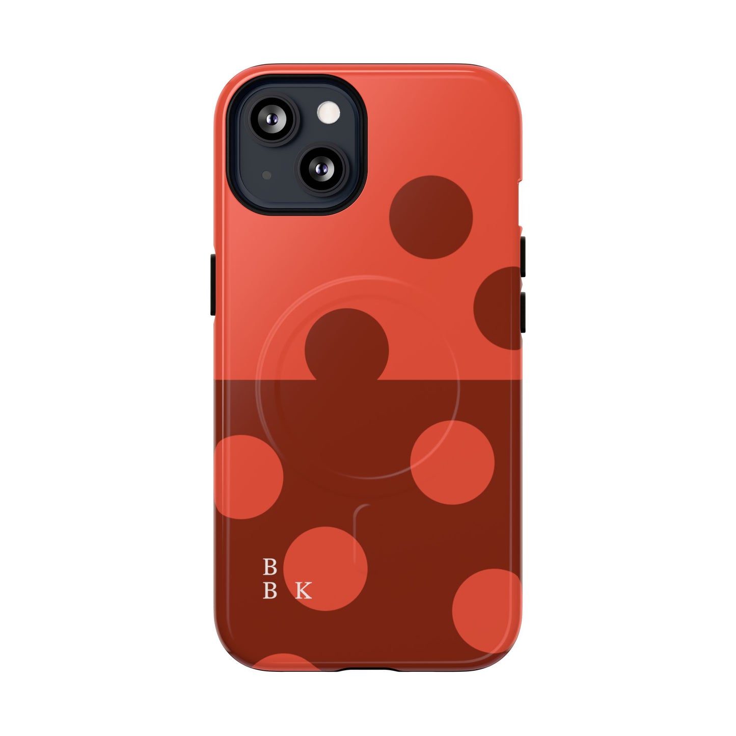 Red Polka Dot Magnetic Tough Case — Protective Phone Cover with MagSafe