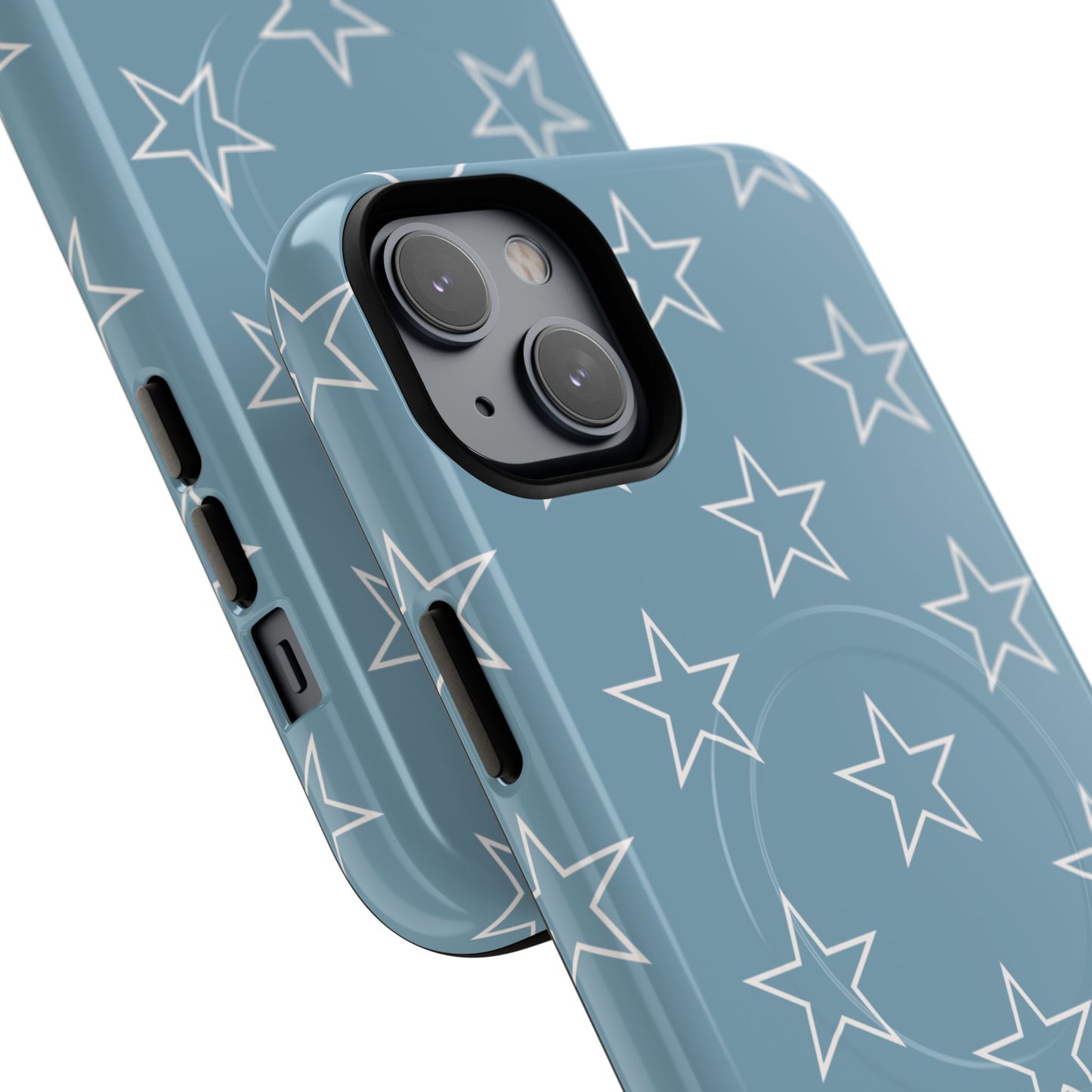 Blue Star Pattern Magnetic Phone Case — Tough Protective iPhone Cover