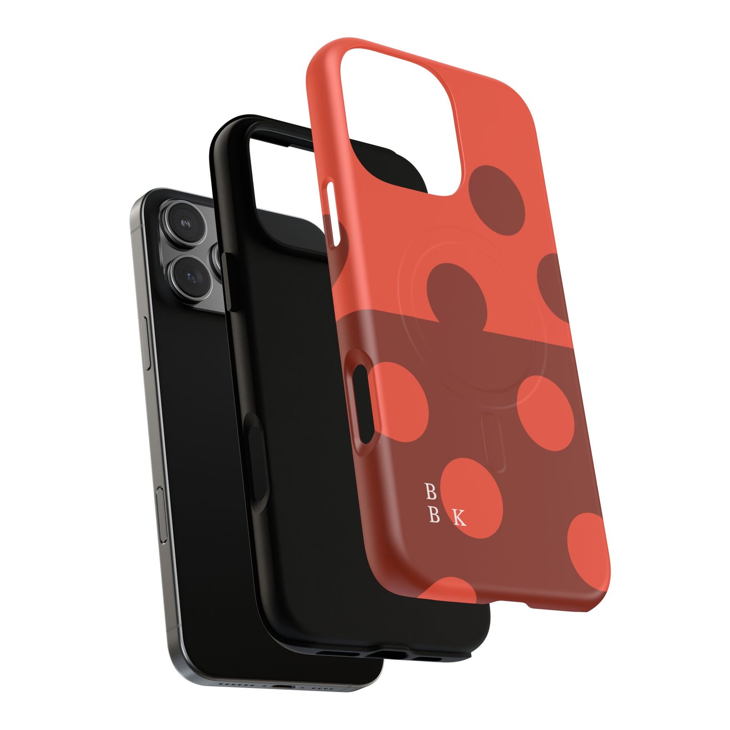 Red Polka Dot Magnetic Tough Case — Protective Phone Cover with MagSafe