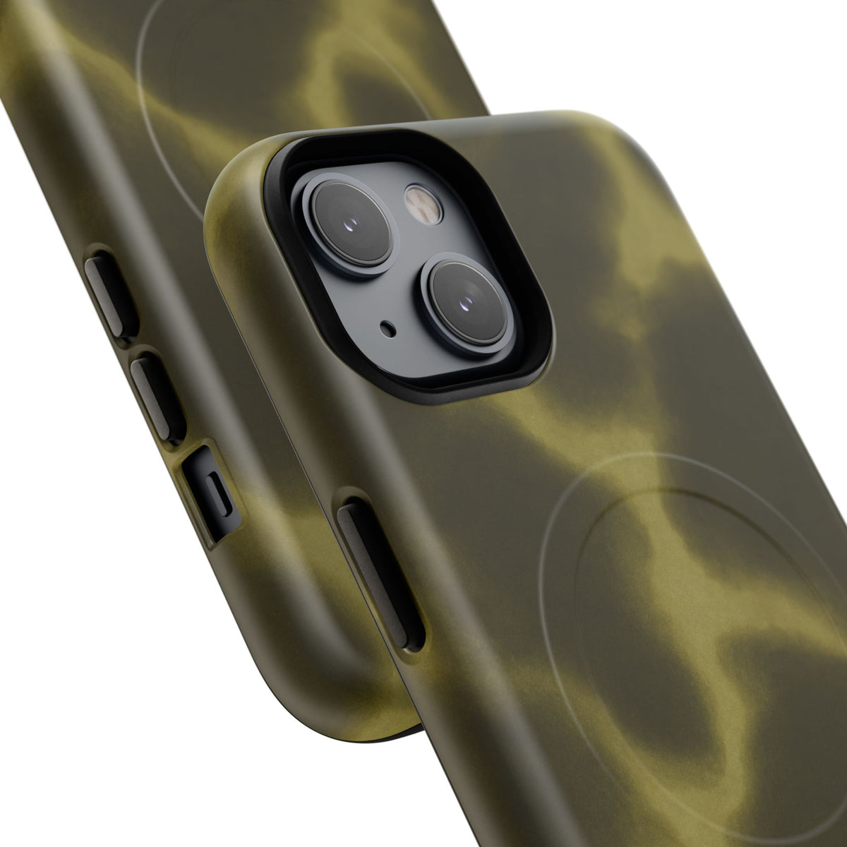 Olive Smoke Magnetic Phone Case — Tough Protective MagSafe-Compatible Cover