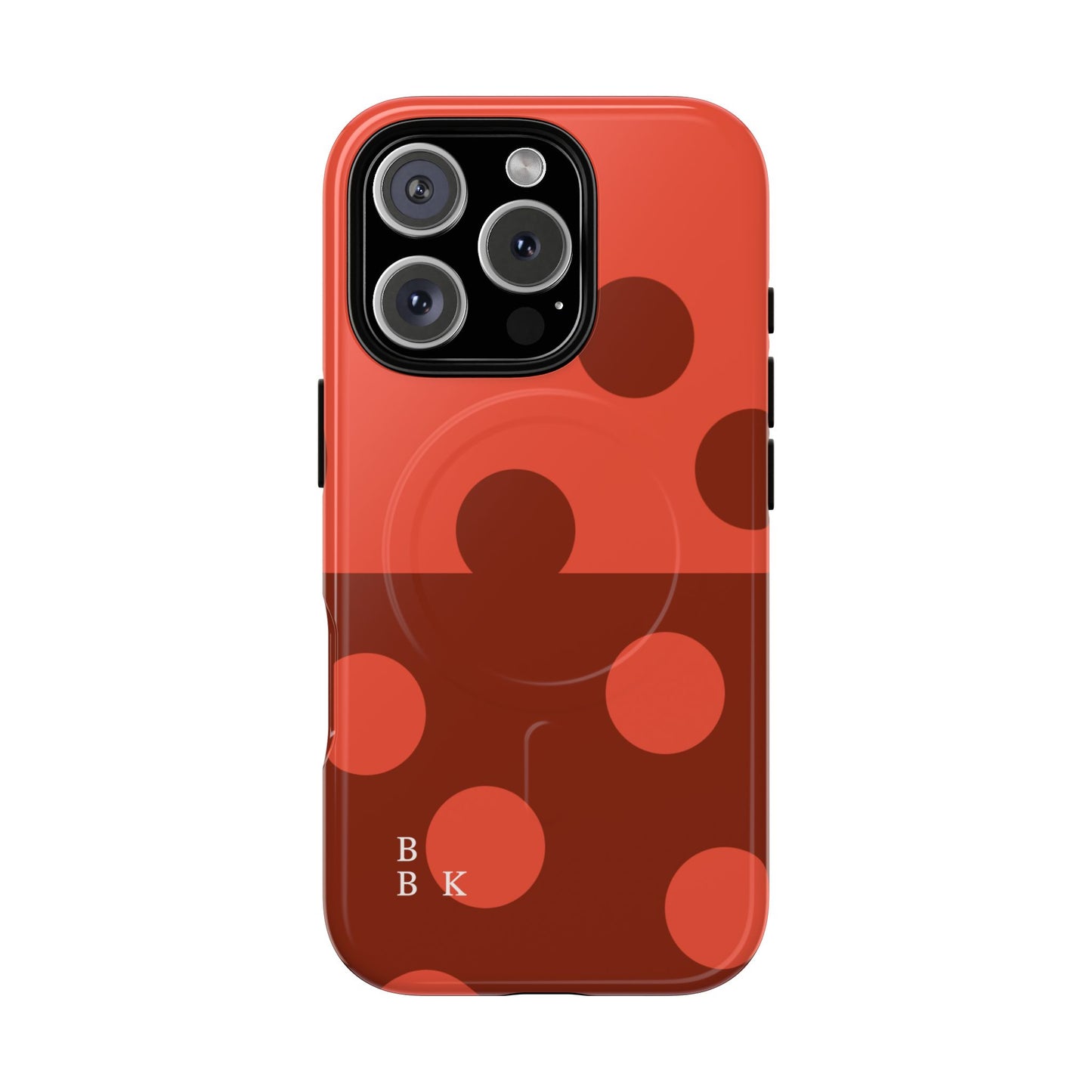 Red Polka Dot Magnetic Tough Case — Protective Phone Cover with MagSafe