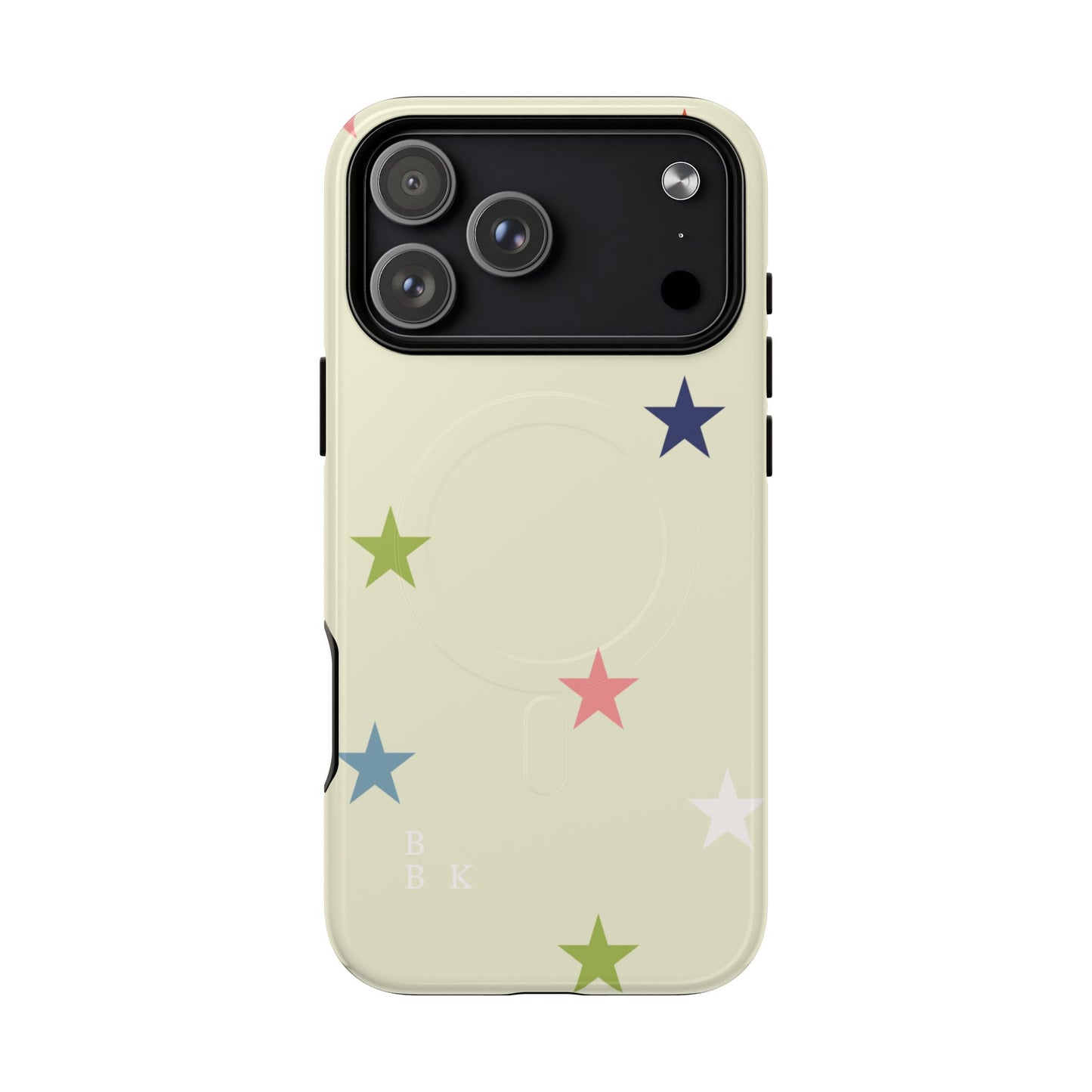 Magnetic Tough Phone Case — Colorful Star Pattern Protective iPhone Cover